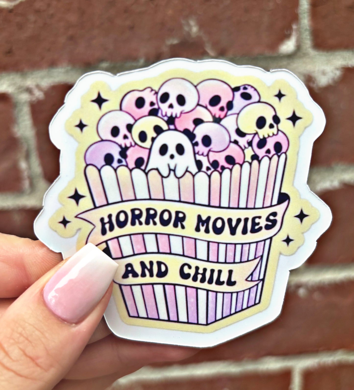 Aimant pour gobelet d'Halloween avec films d'horreur