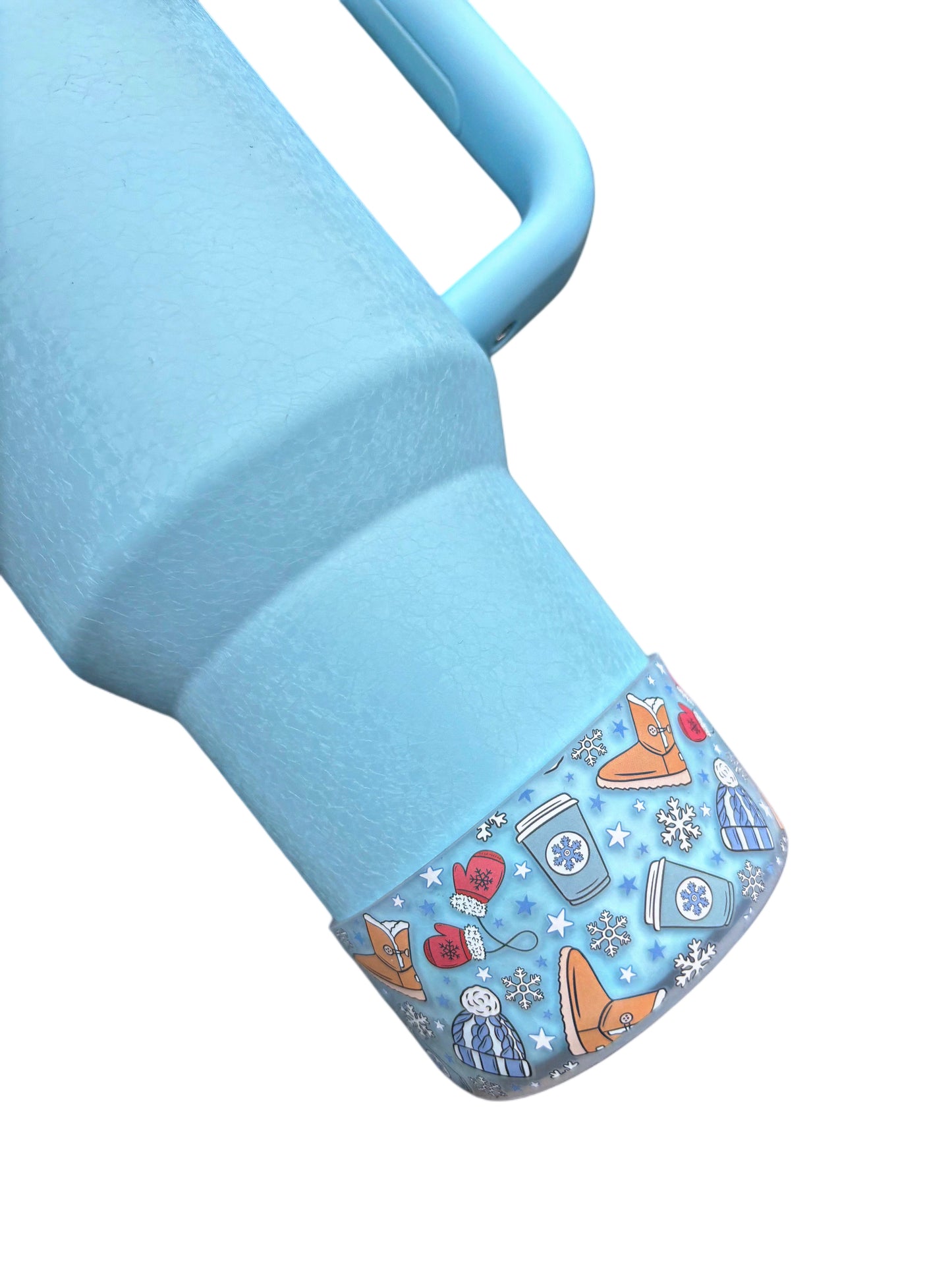 NOUVELLE botte en silicone transparente Winter Wonderland