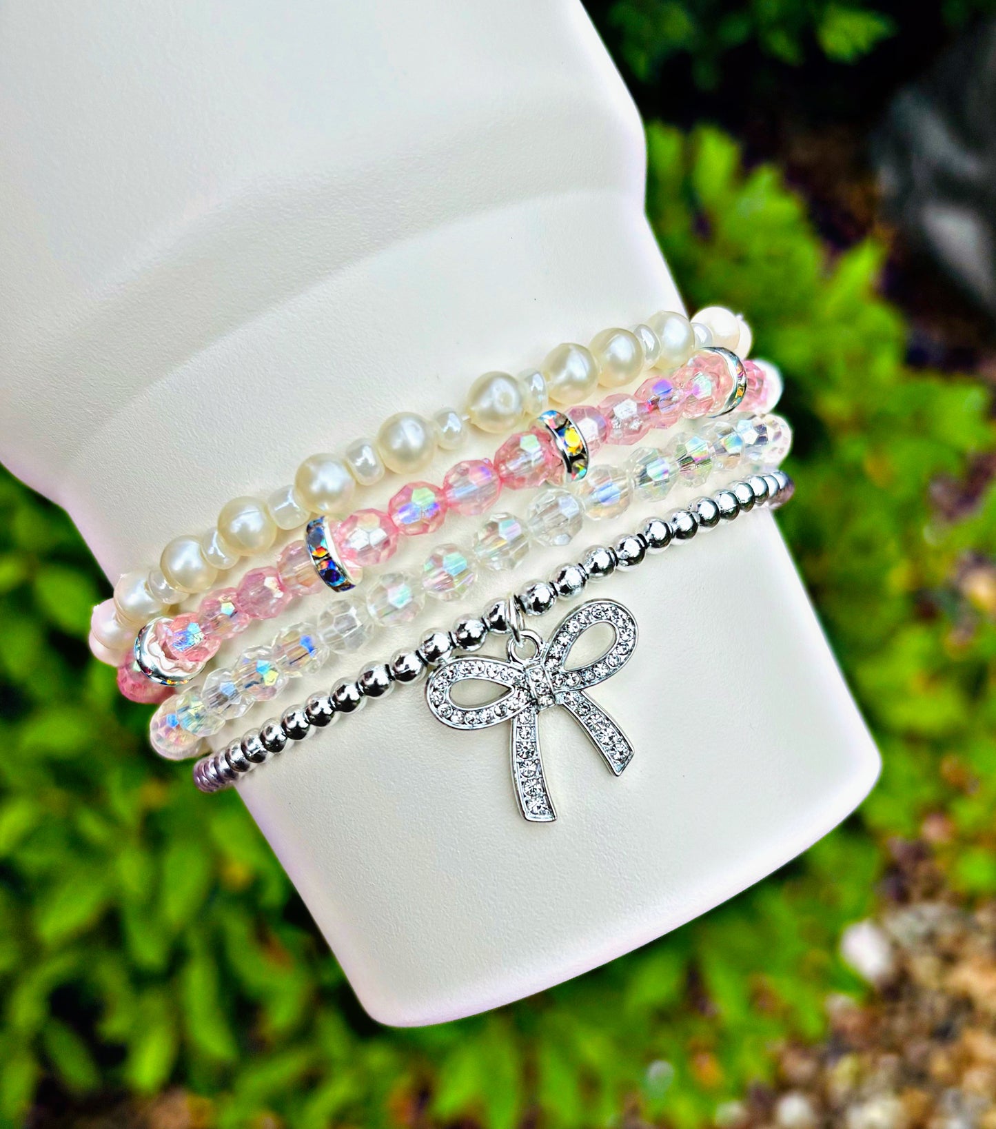 Bougie Bow Cup Bracelets Gold Or Silver