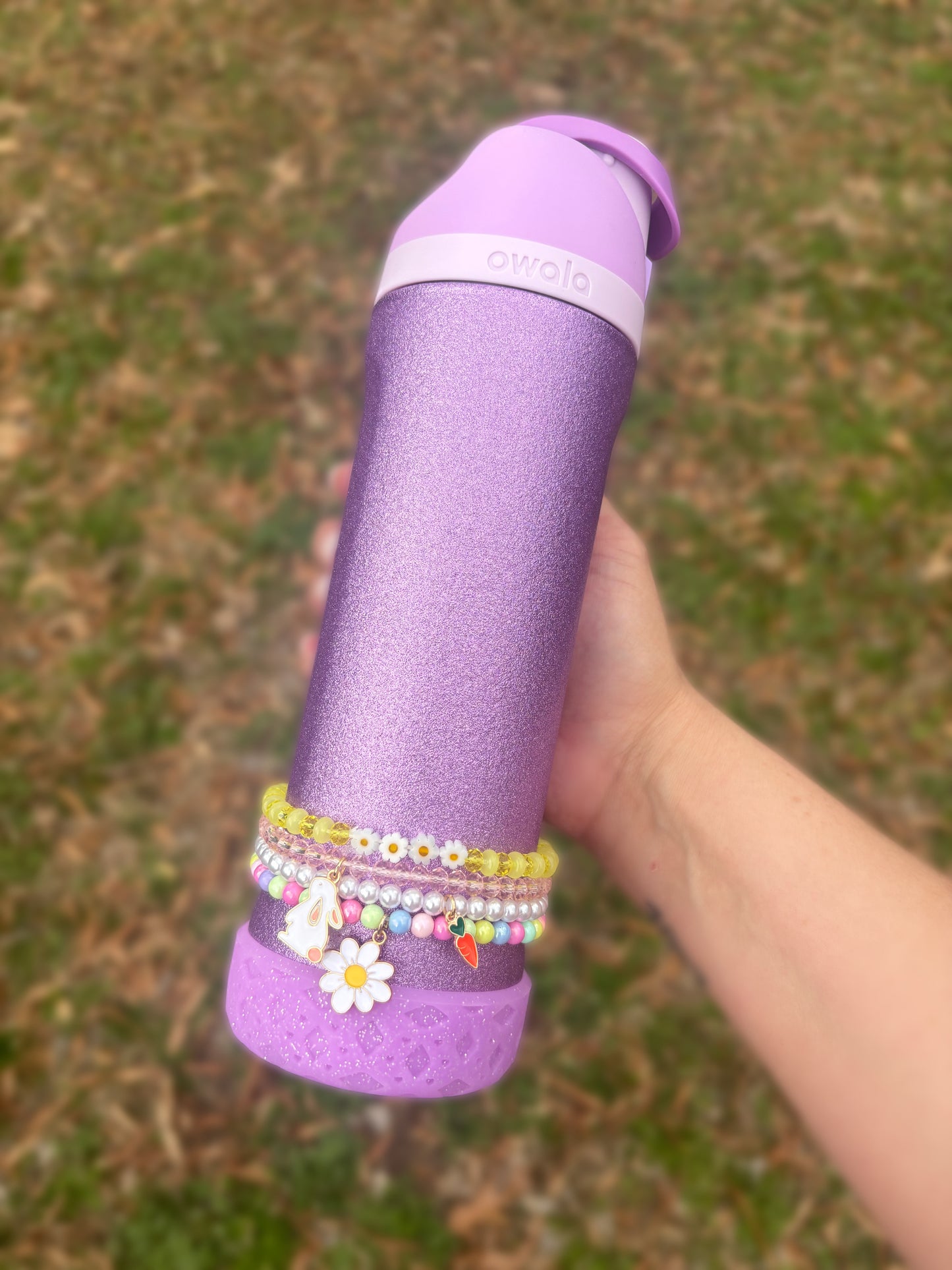 Lavender Glitter Translucent || The Popette|| Short Silicone Boot