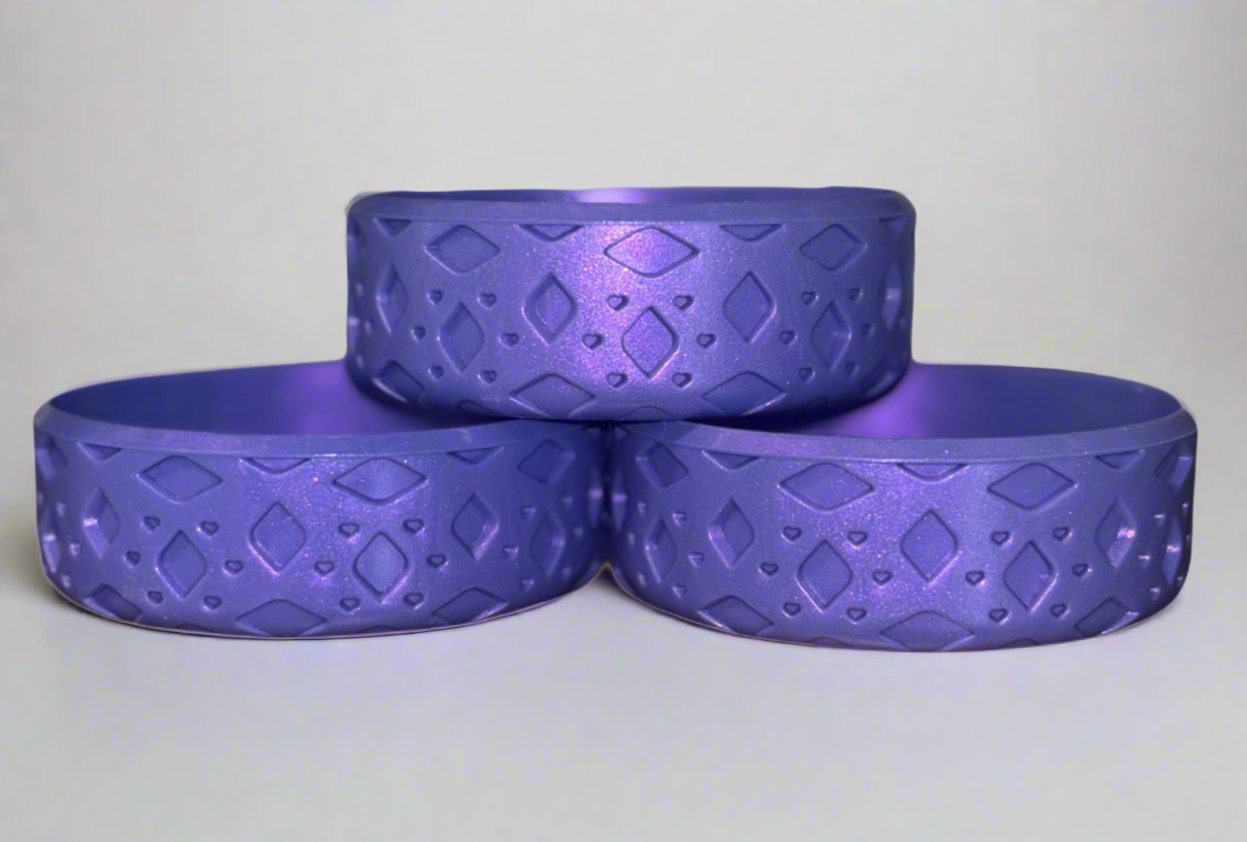 NEW Metallic Purple || The Popette || Short Silicone Boot