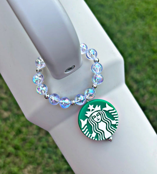 Breloque pour poignée de tasse Starbucks verte