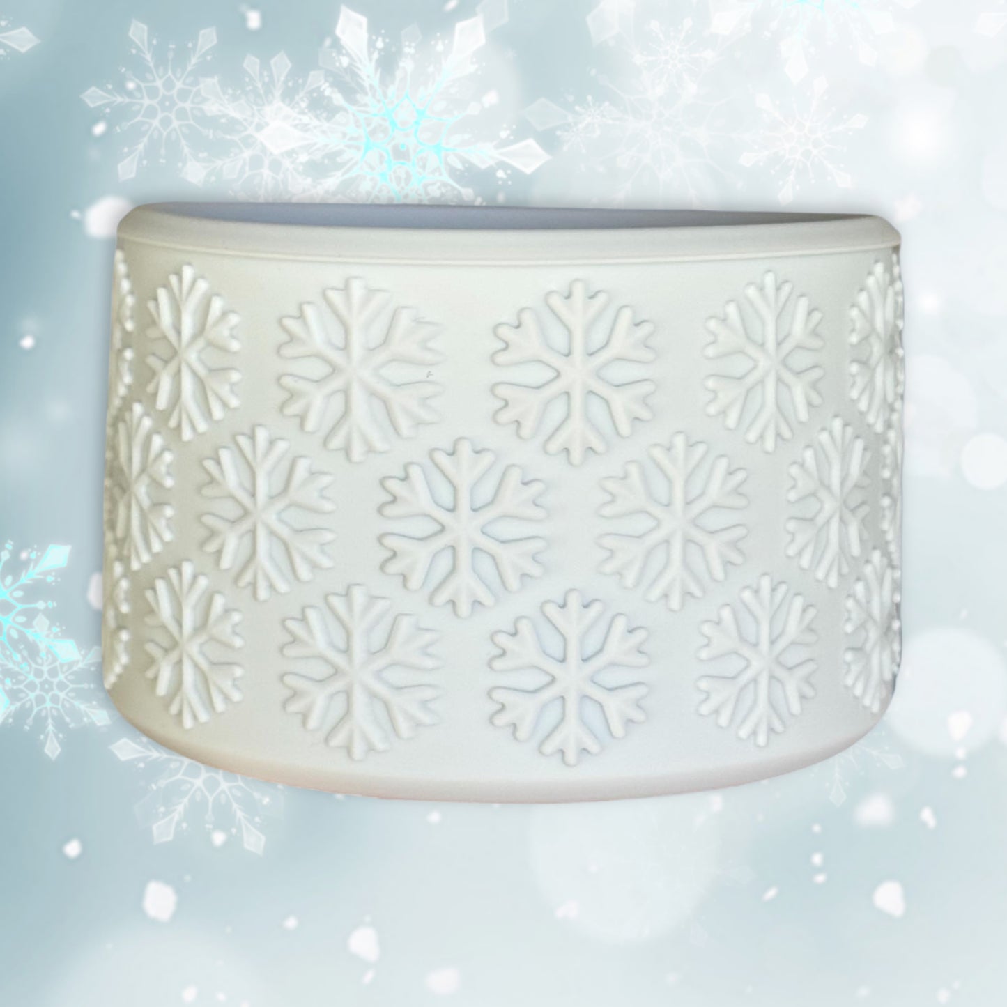 Botte en silicone flocon de neige blanche