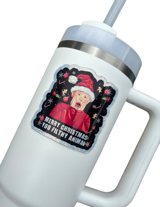 Aimant pour gobelet de Noël Maman j'ai raté l'avion