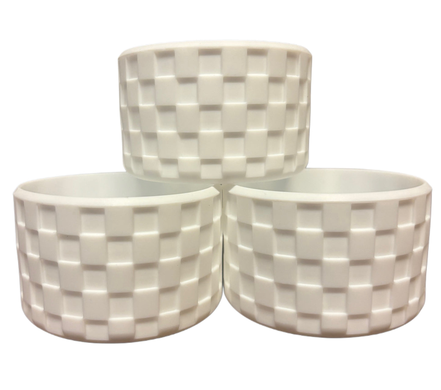 Botte en silicone à texture à carreaux blancs
