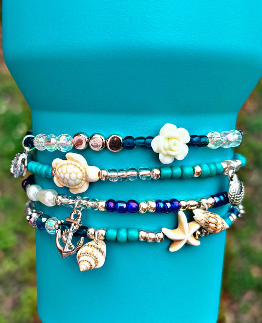 Coastal Beach Cup Bracelets