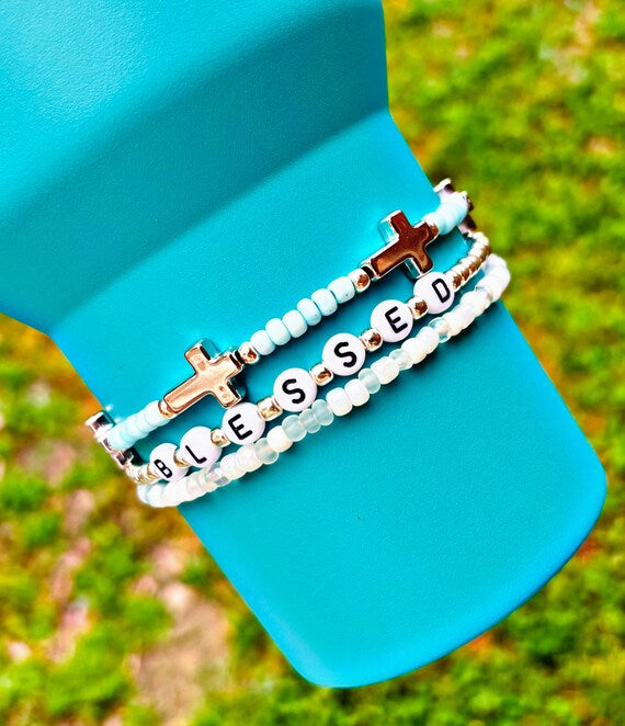 Blessed Cup Bracelets. Stanley Cup Tumbler Accessories.