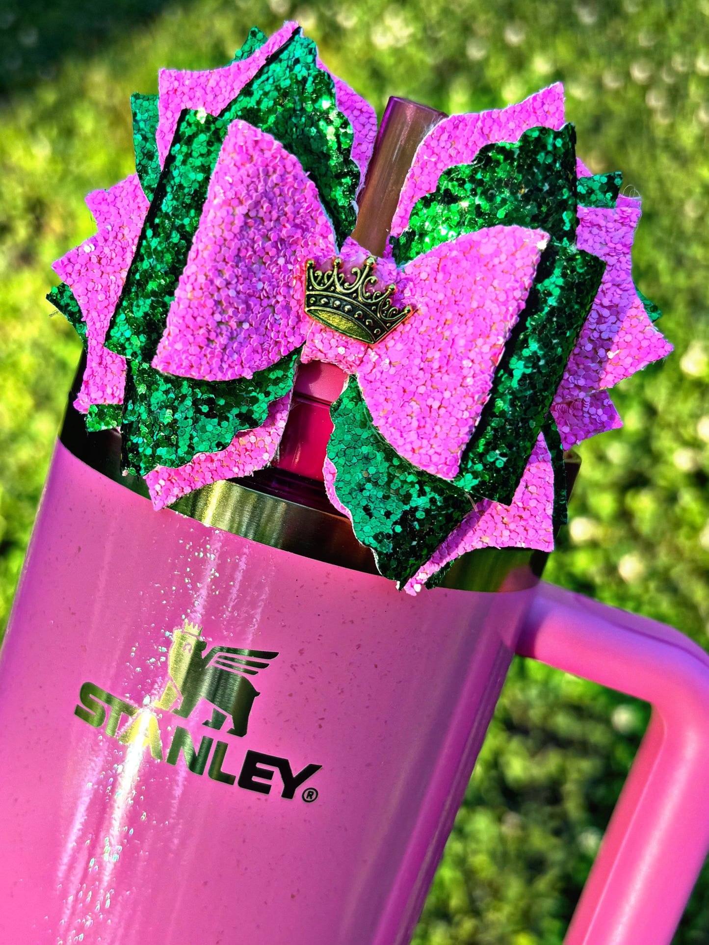 Wicked Glinda Pink & Green Bow