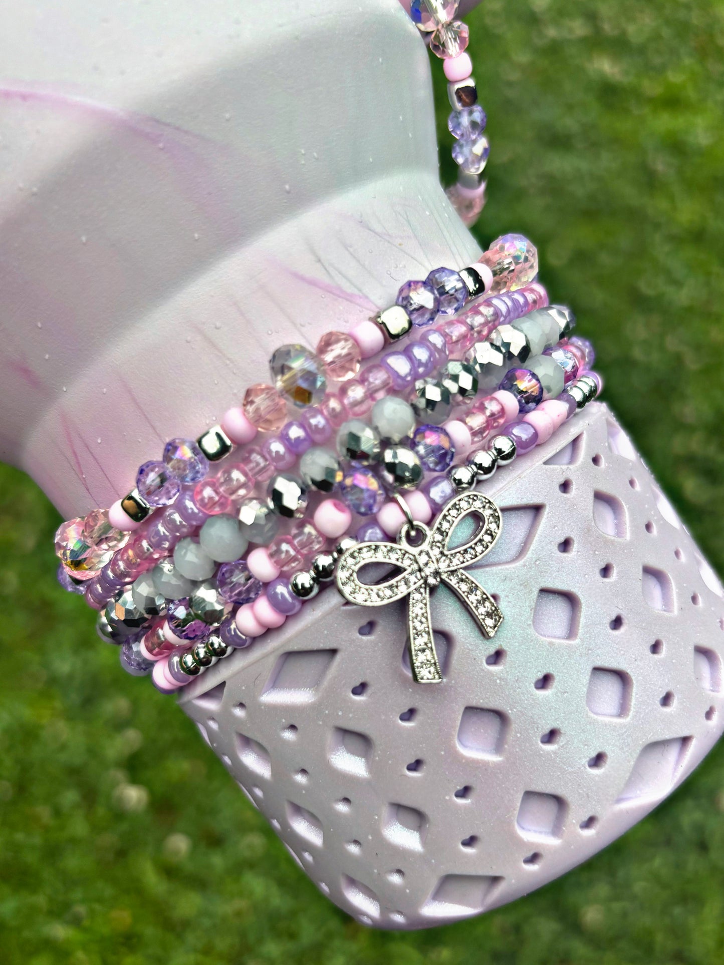 NEW Pink & Purple Watercolor Tulle Accessories