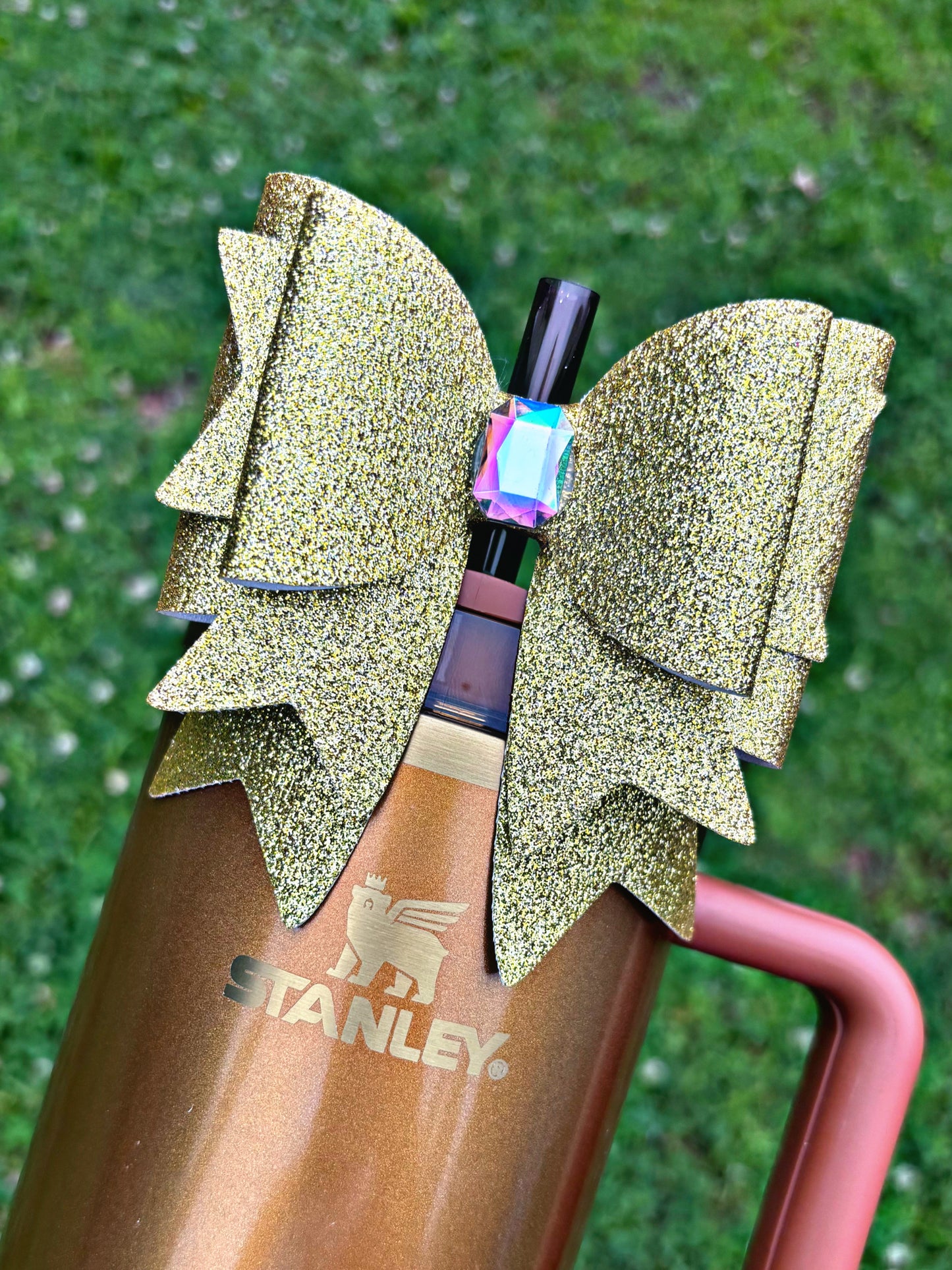 Topper de paille à nœud doré Lucky Clover