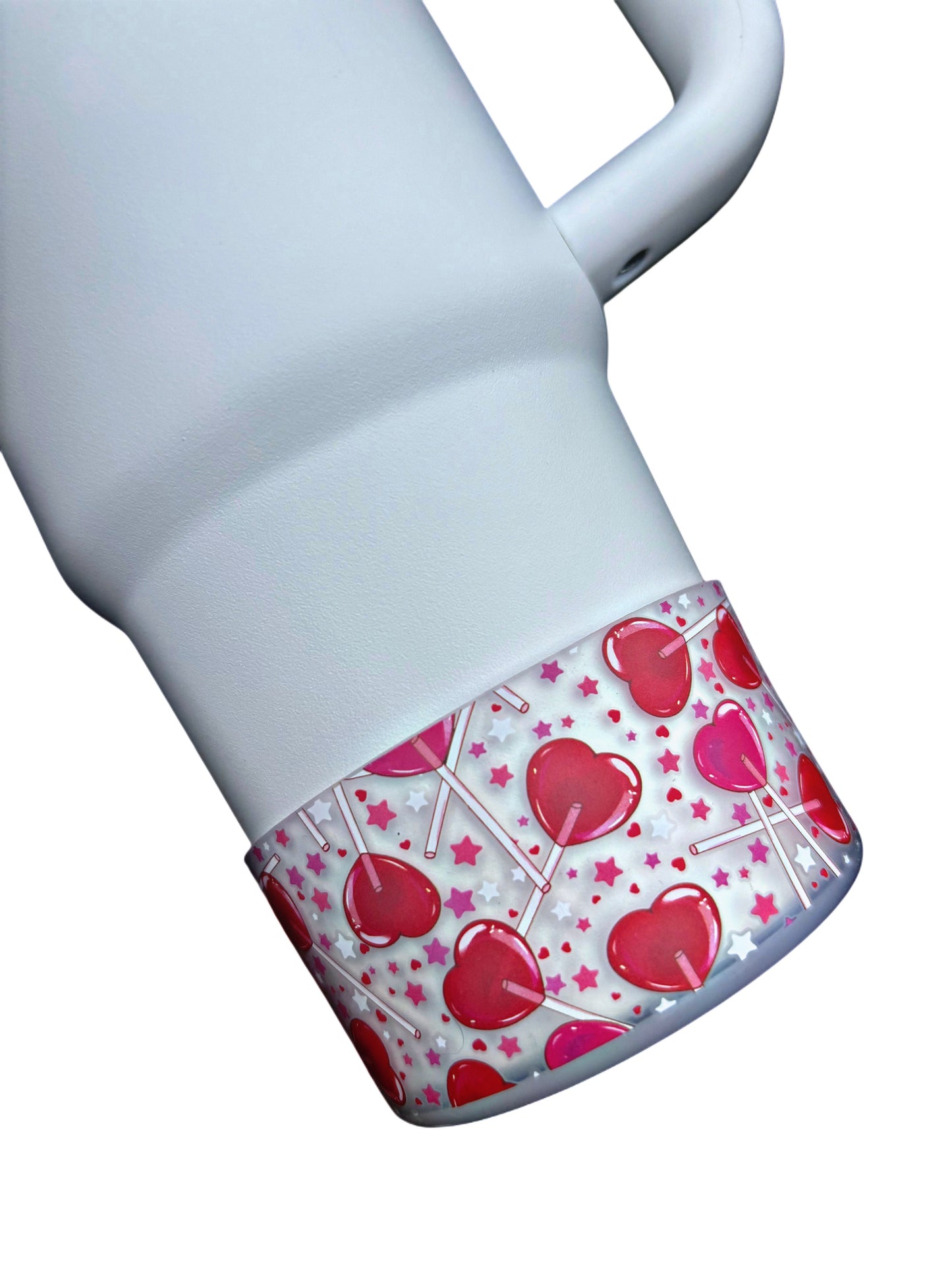 Heart Suckers {Rouge et rose vif} Botte en silicone transparente