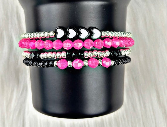 Bracelets électriques en forme de coupe rose fluo Stanley Cup