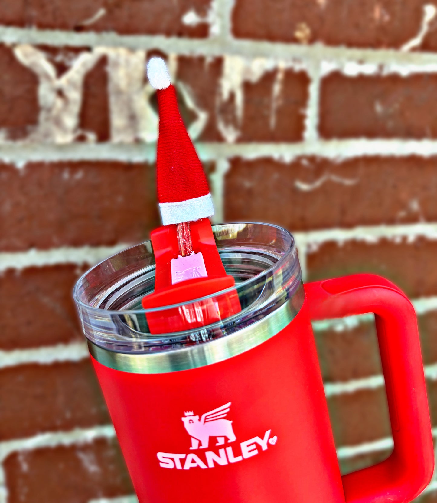 Santa Hat Topper Straw Topper Elf Hat. For Display Use.