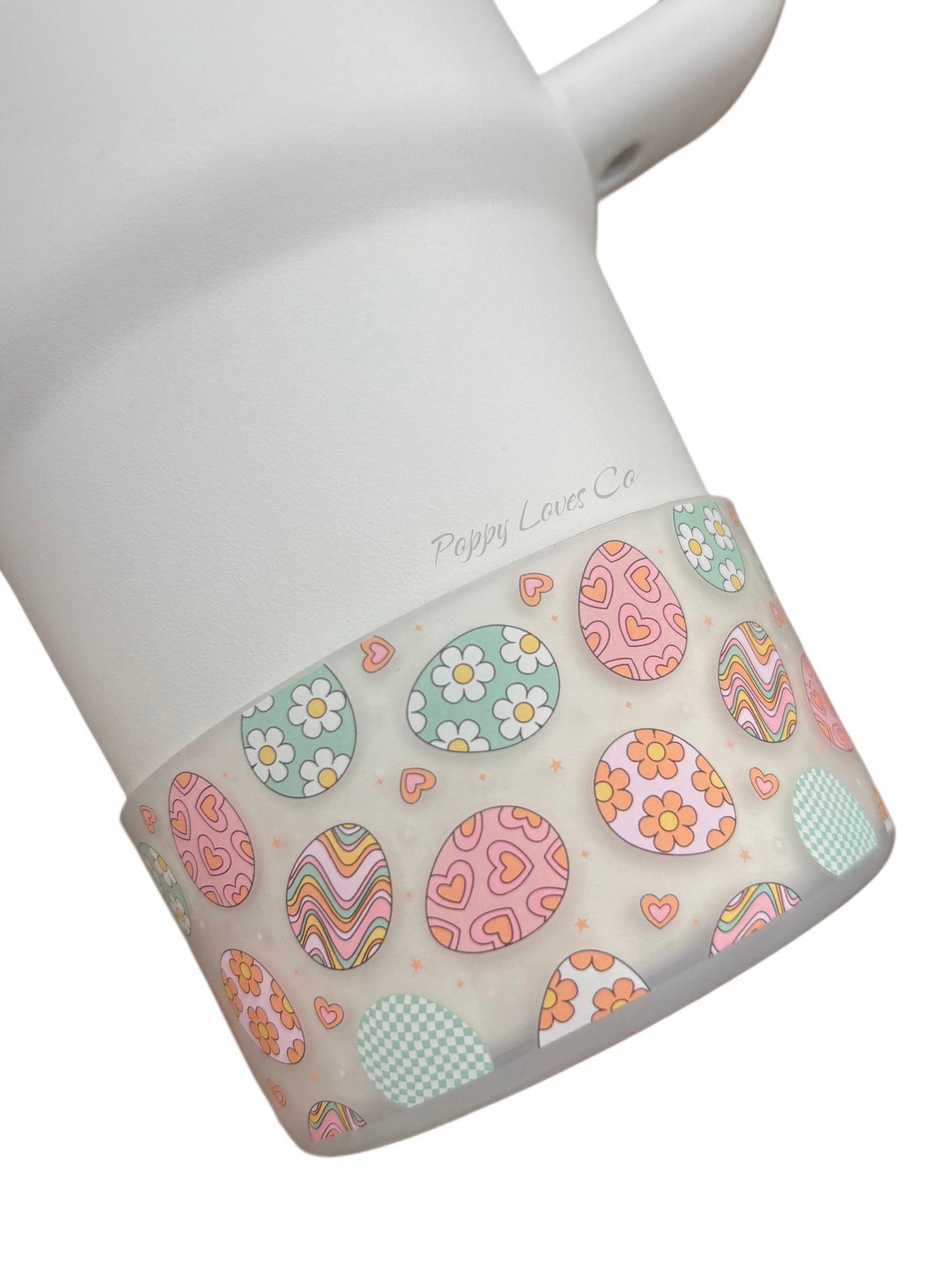 Botte en silicone transparente avec œufs de Pâques