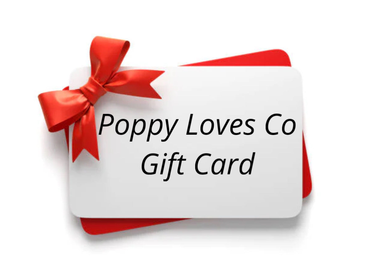 Carte cadeau Poppy Loves Co