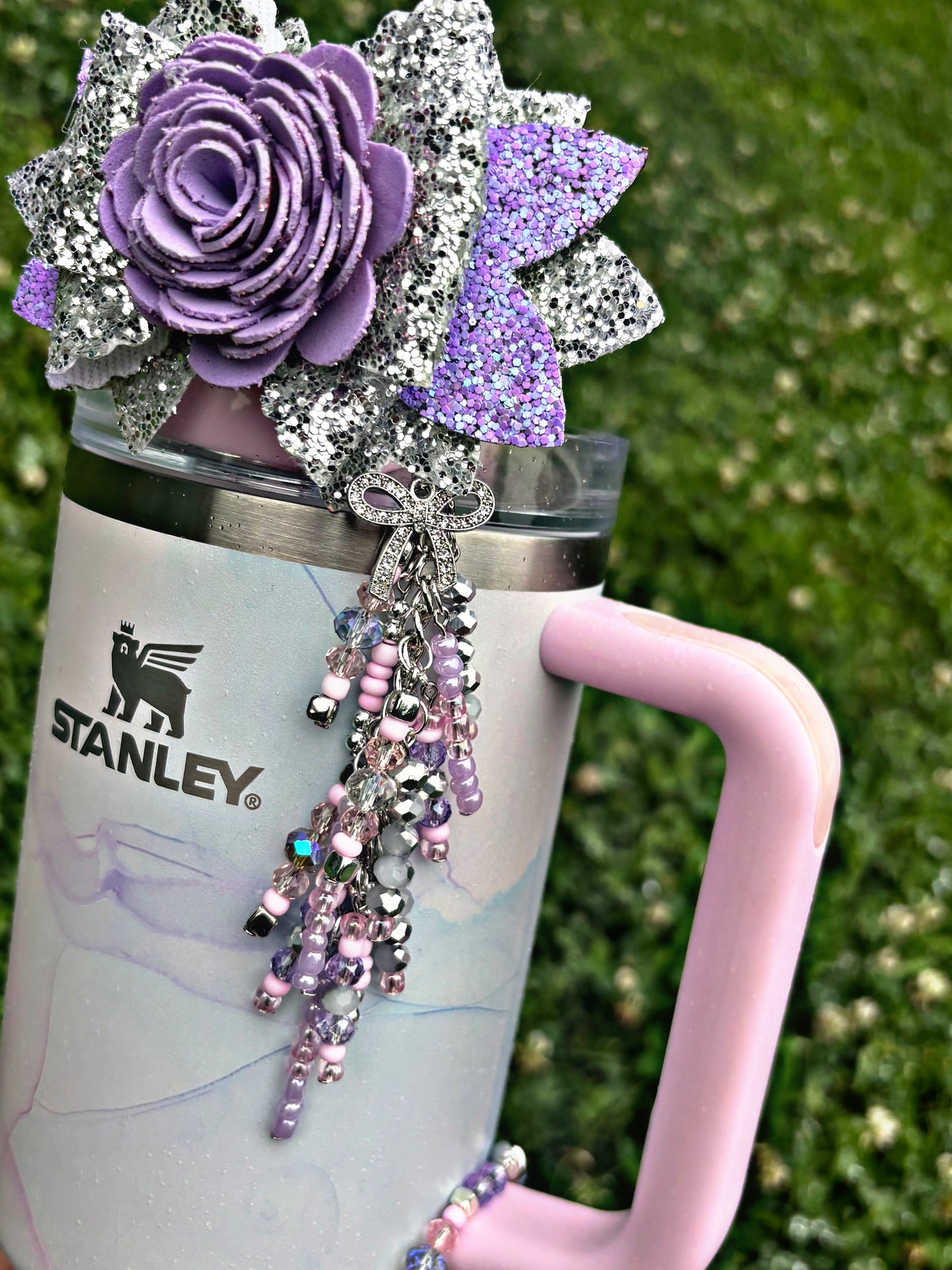 NEW Pink & Purple Watercolor Tulle Accessories