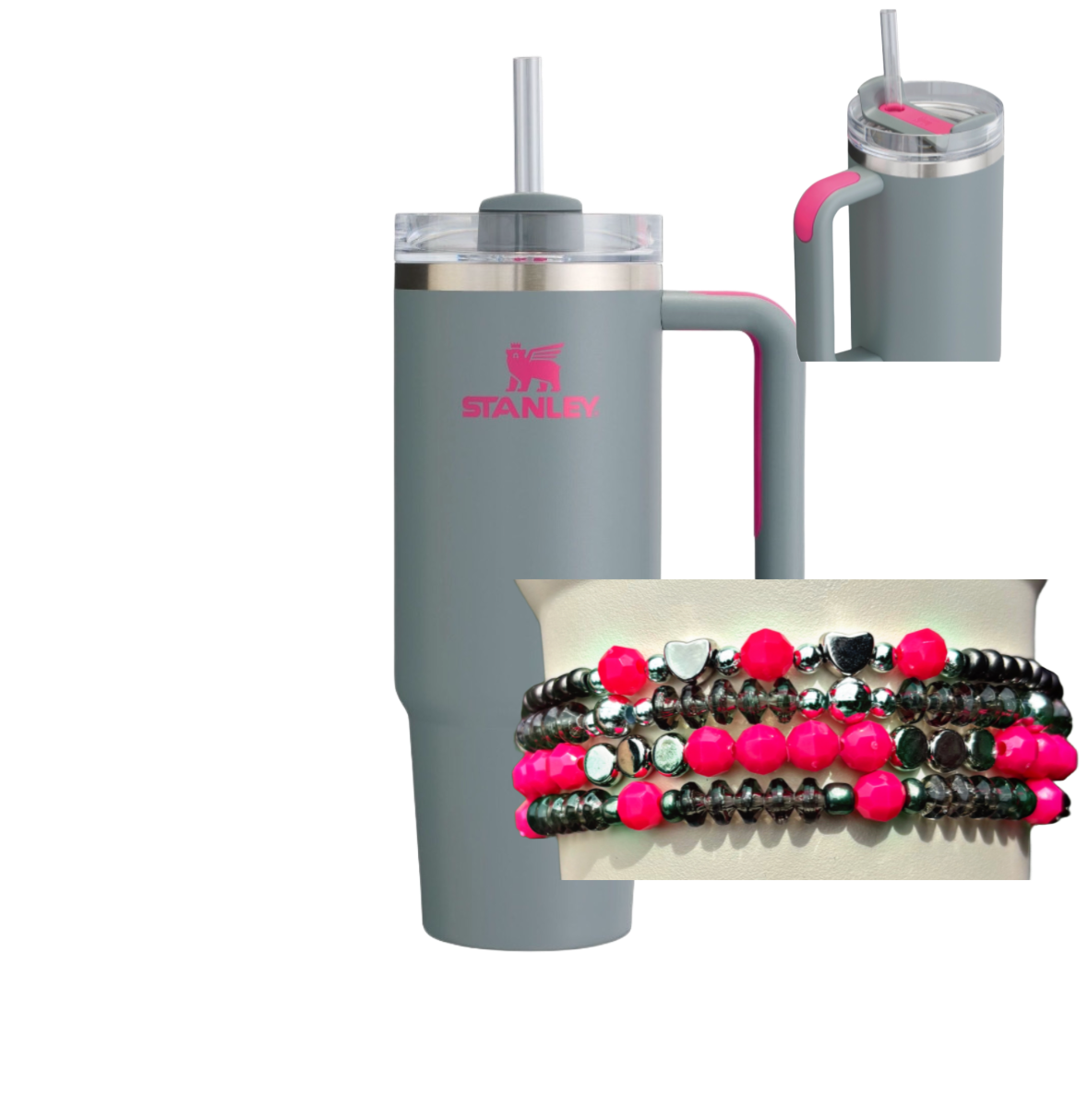 Bracelets coupe de roche grise