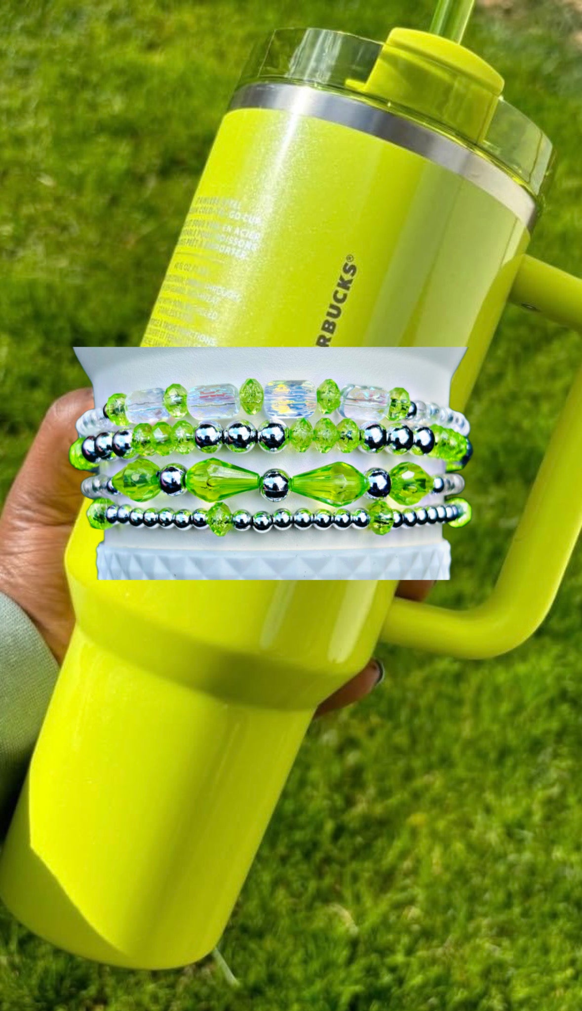 Bracelets coupe citron vert d'été