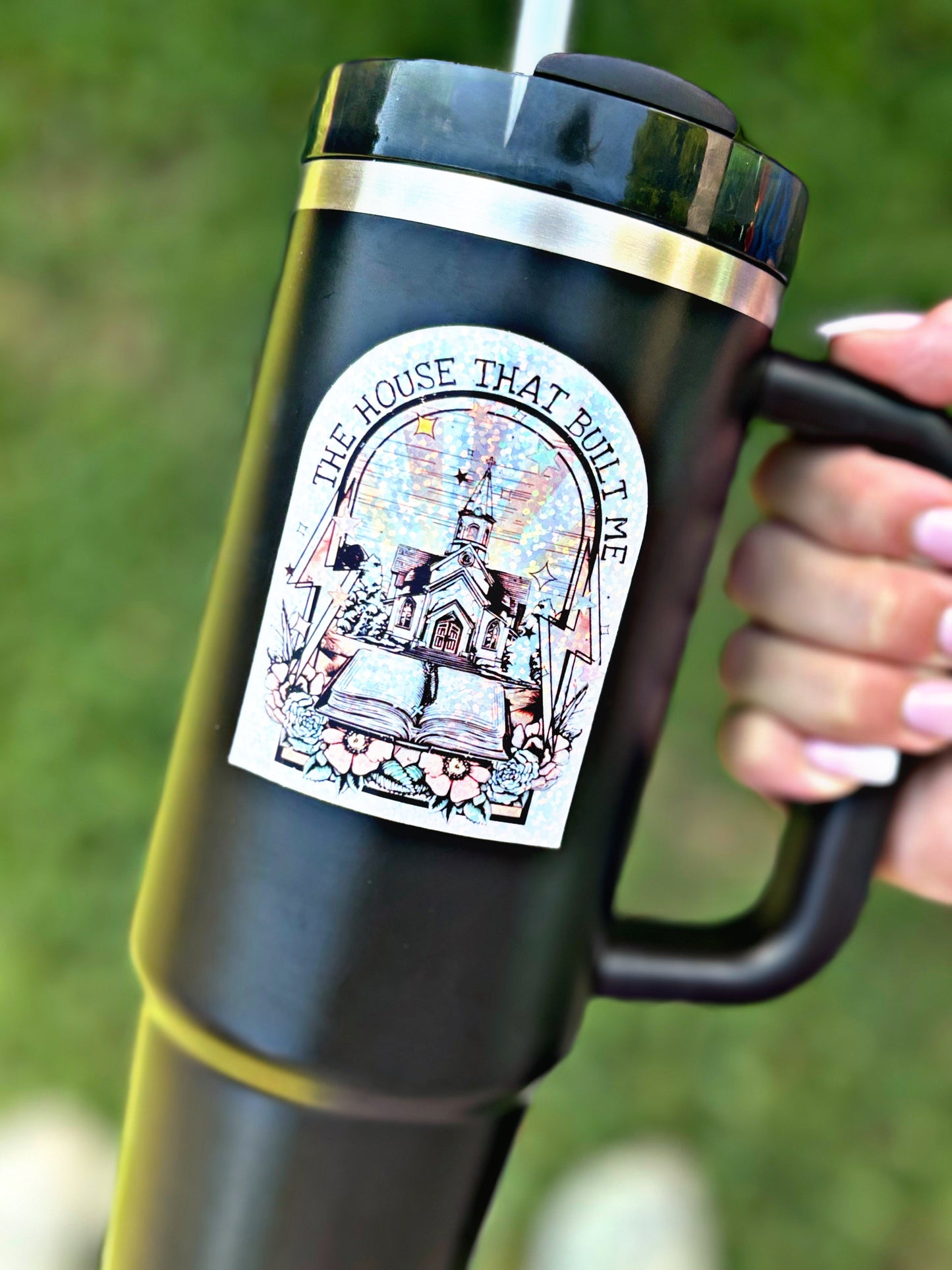 Aimant pour gobelet The House That Built Me. Accessoires pour tasses.