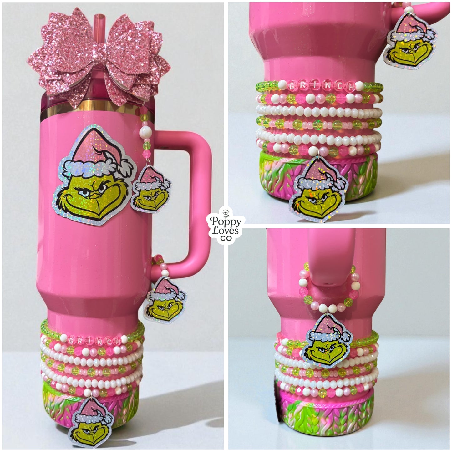 Aimant flamant rose fabuleux floqué