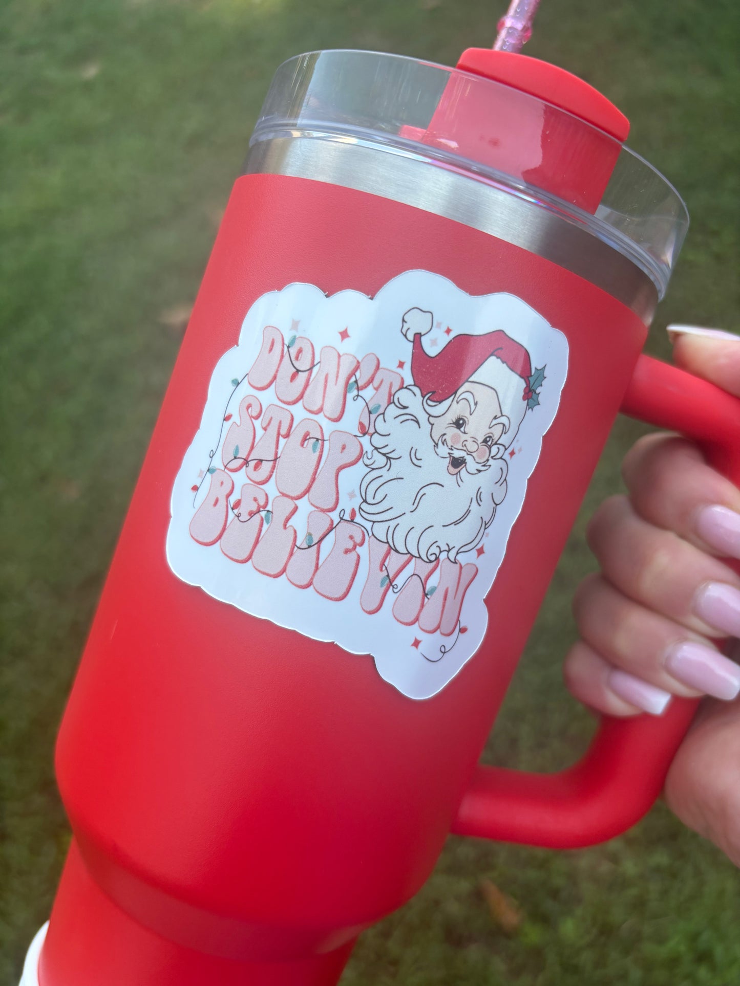 Aimant de Noël Don't Stop Tumbler