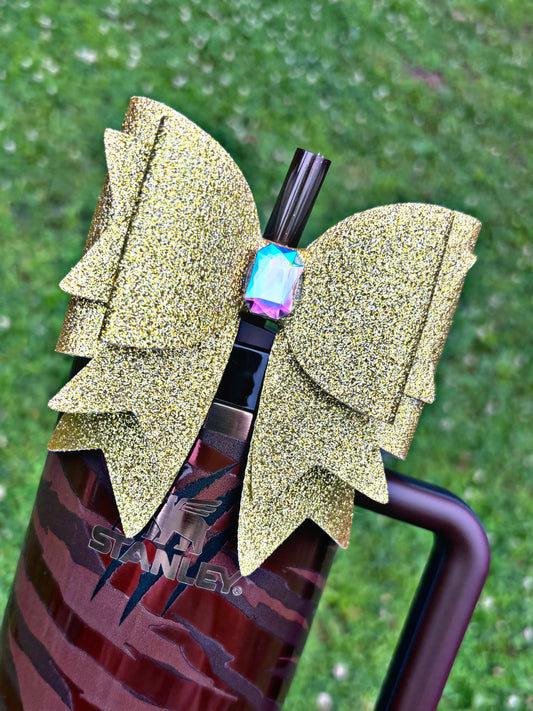 Golden Shimmer XL Sailor Bow