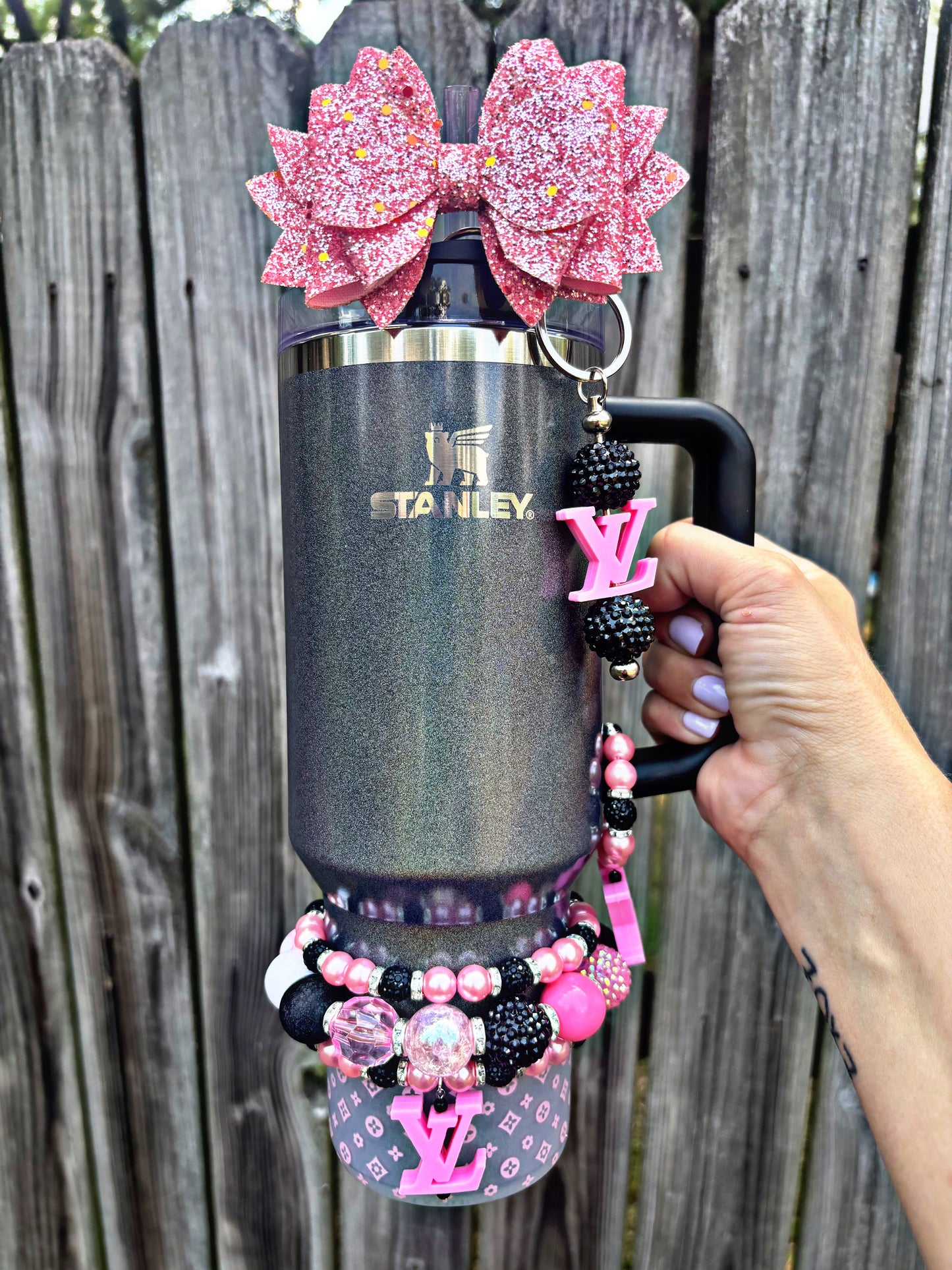 Pink & Black Designer Inspired Accessories
