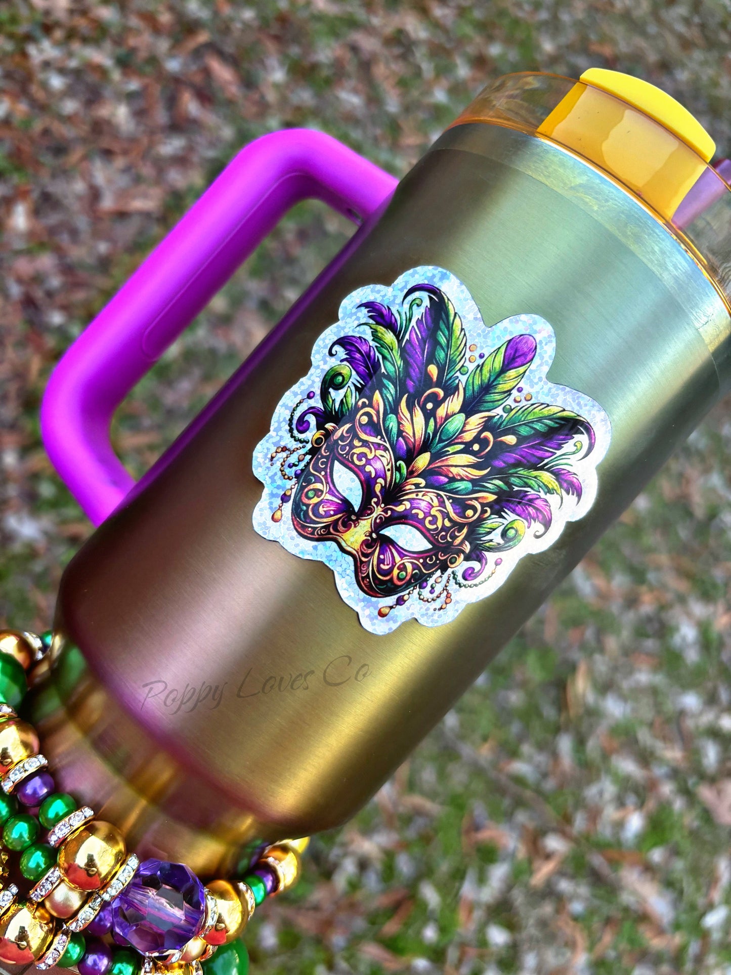 Aimant pour masque de Mardi Gras