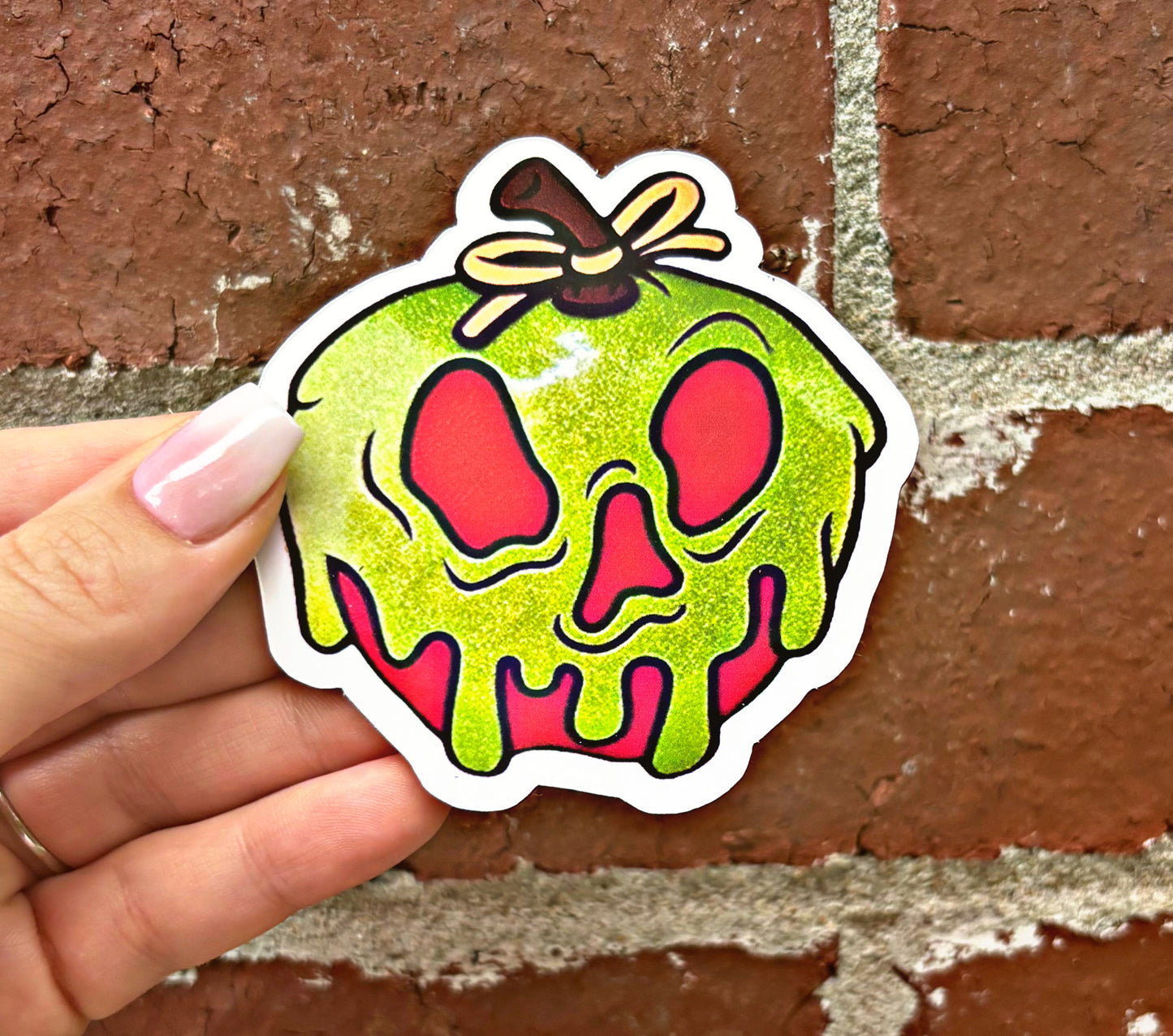 Aimant pour verre d'Halloween Pomme empoisonnée