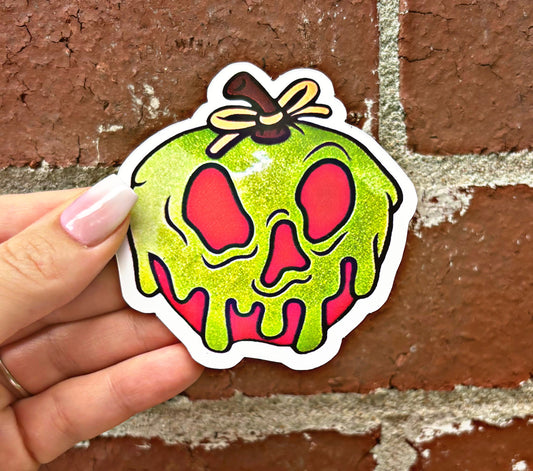 Aimant pour verre d'Halloween Pomme empoisonnée