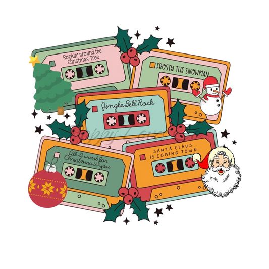 Aimant pour verre à musique de Noël