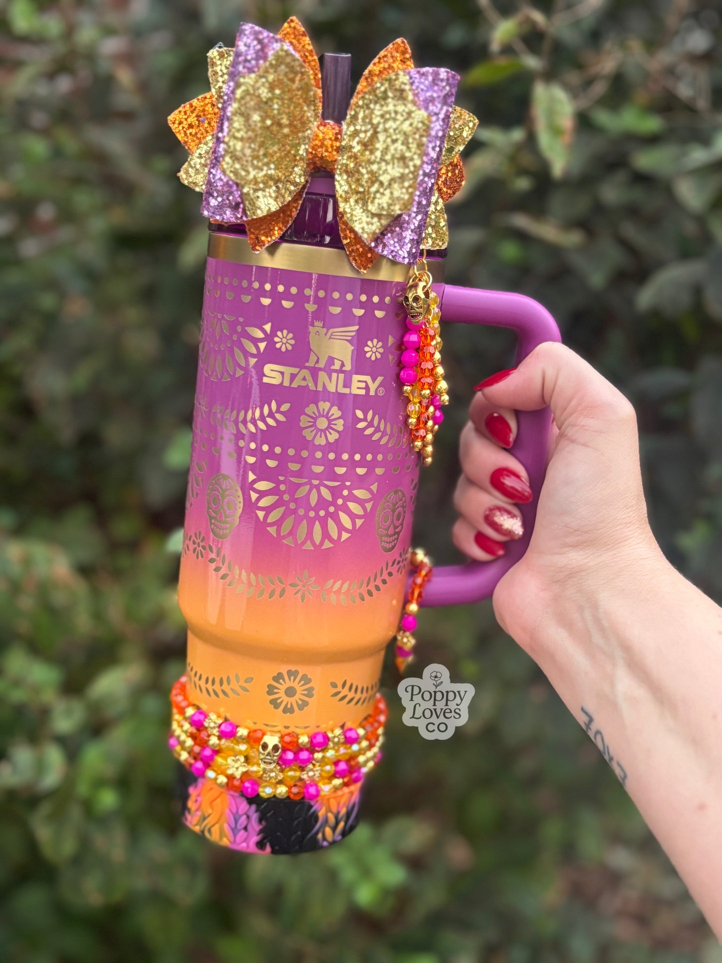 Topper de paille à nœud doré Lucky Clover