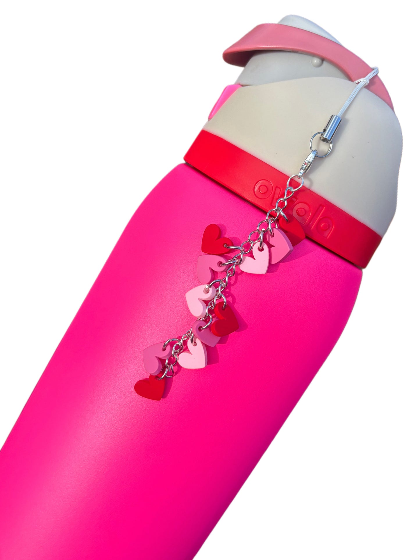Breloque pendentif en forme de cœur.