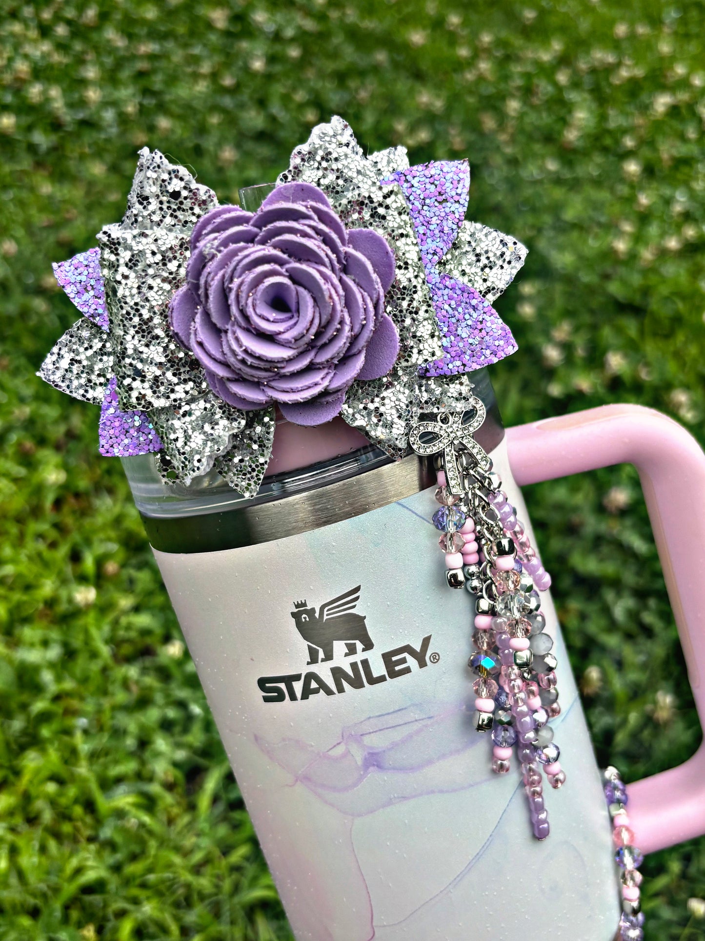 NEW Pink & Purple Watercolor Tulle Accessories