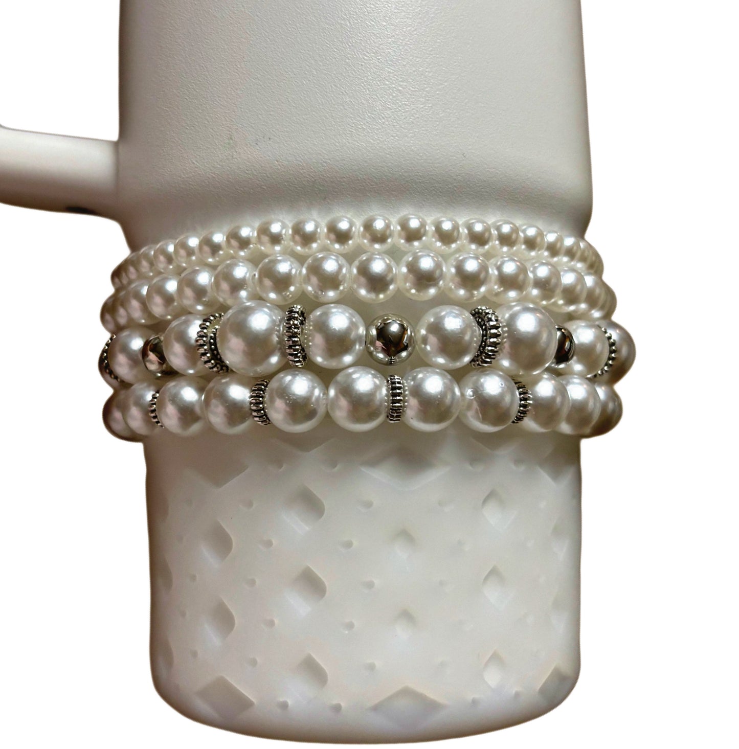 Diamond Heart & Pearls XL See Video!