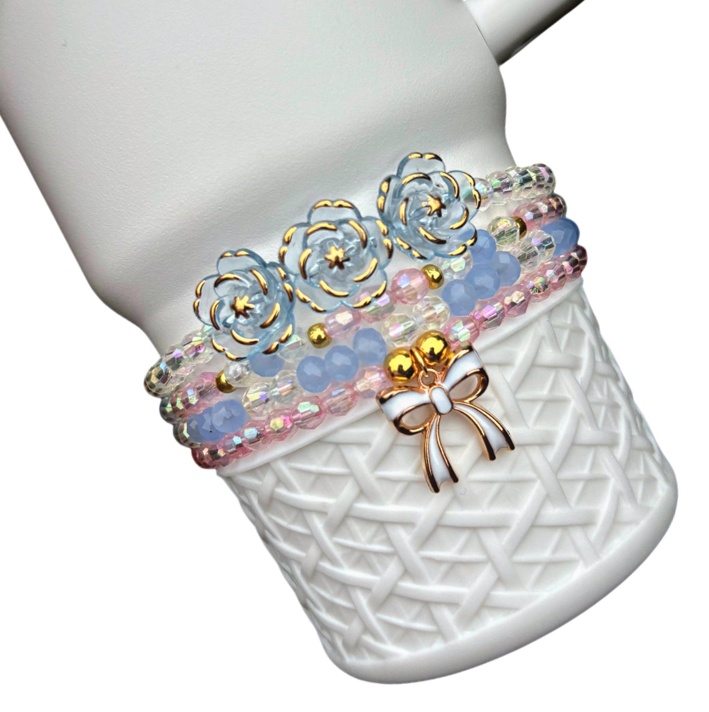 Rosa Beaux Blue LoveShack Fancy Cup Bracelets