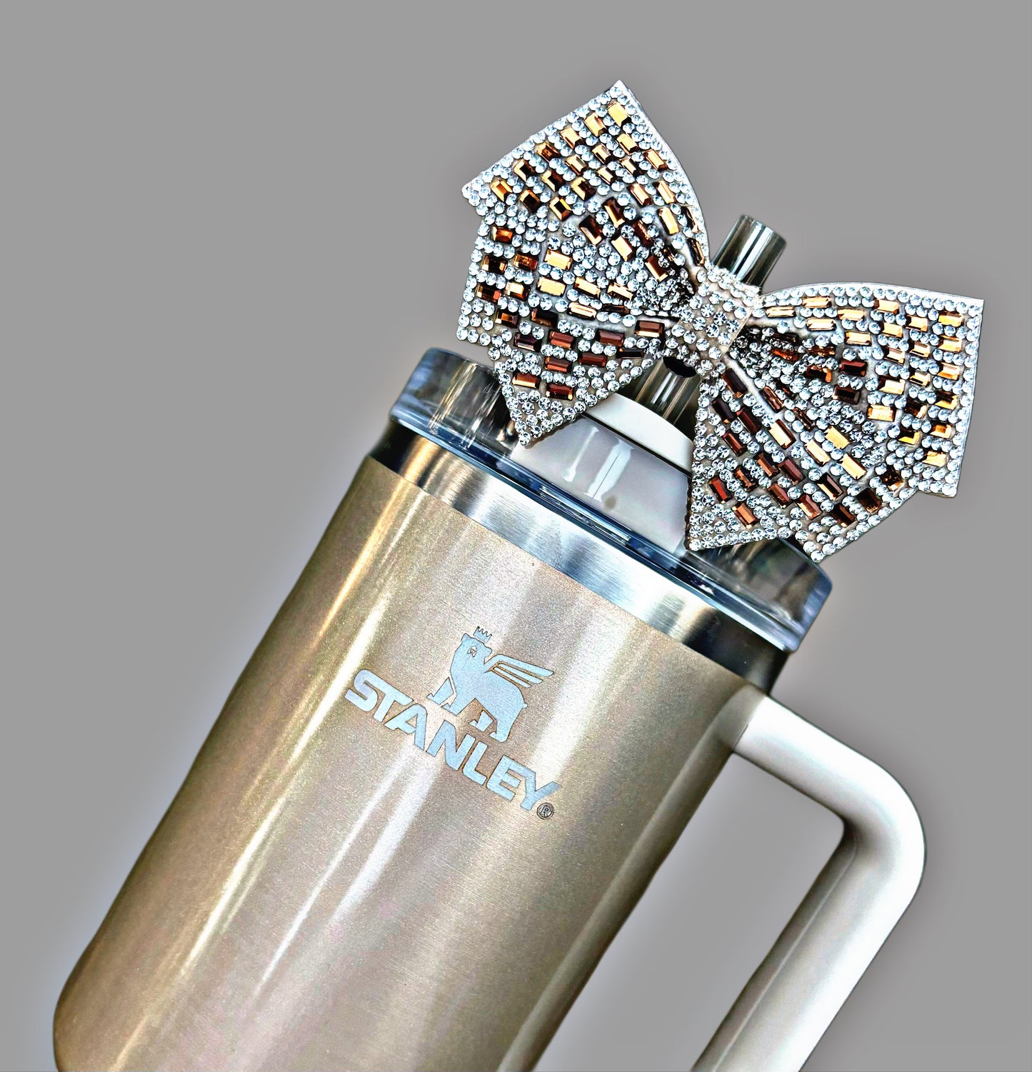 Topper de paille avec nœud bling-bling Honey Talks