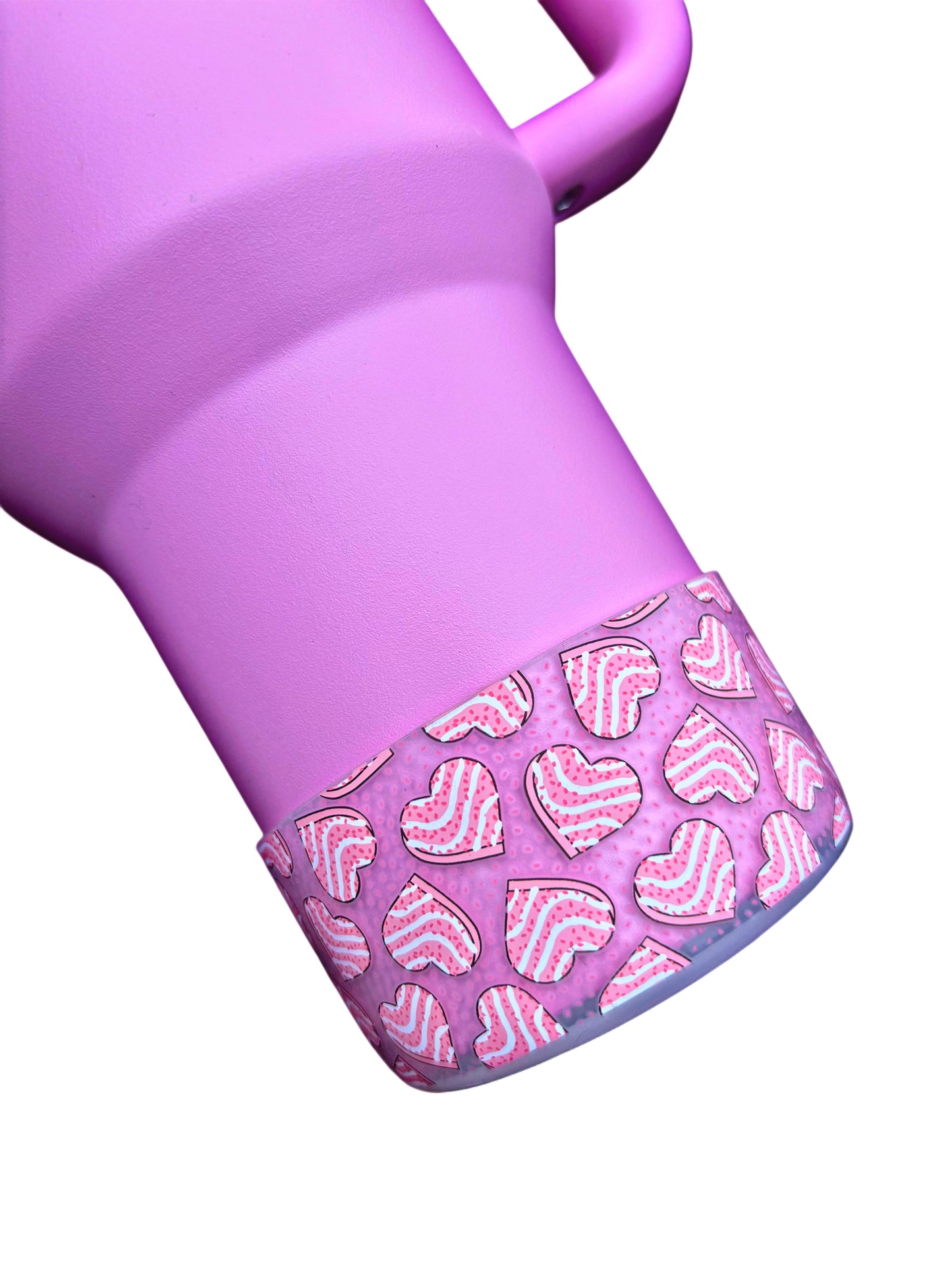 Botte transparente en silicone pour gâteaux en forme de cœur