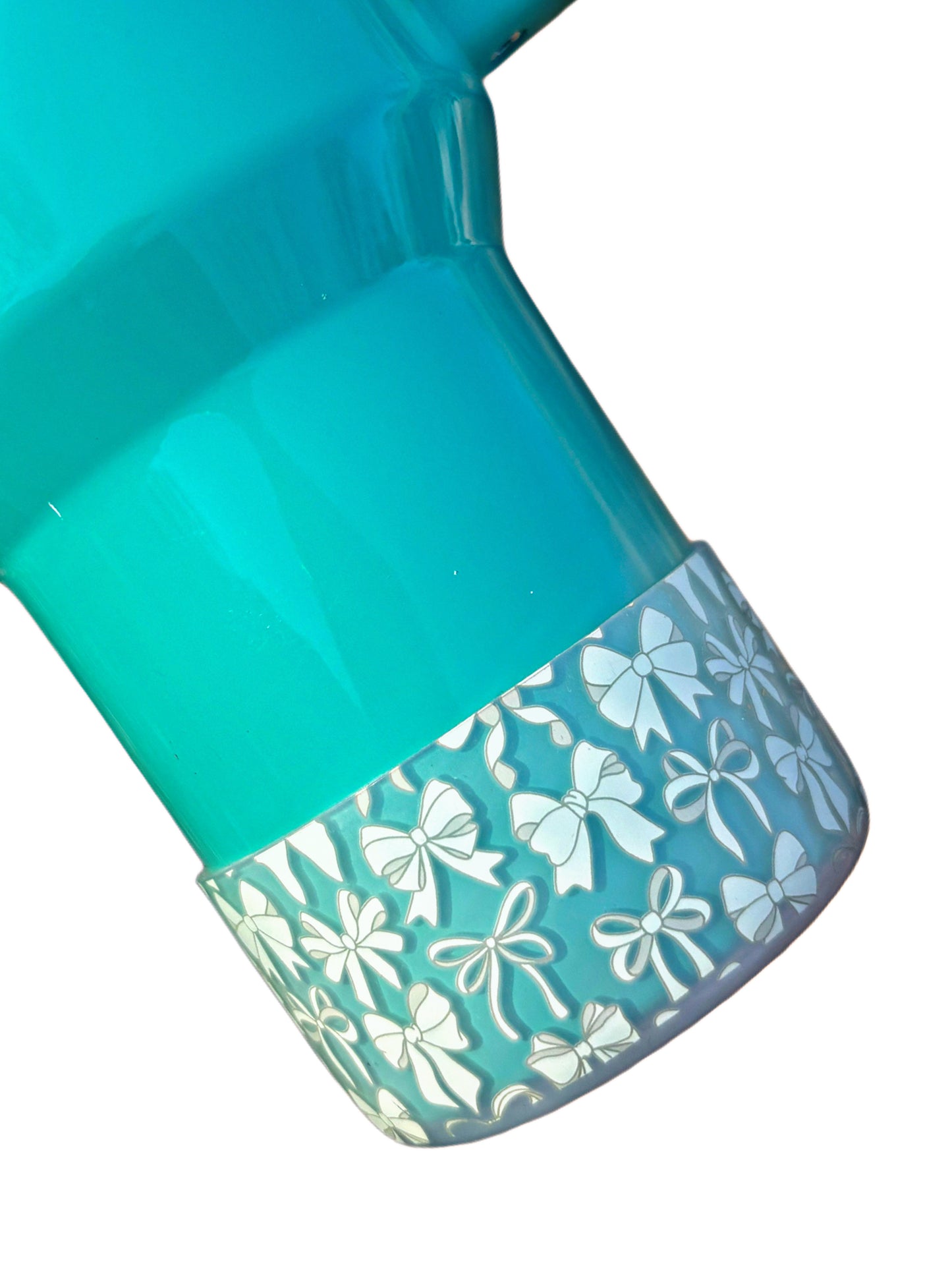Botte en silicone transparente avec nœuds blancs