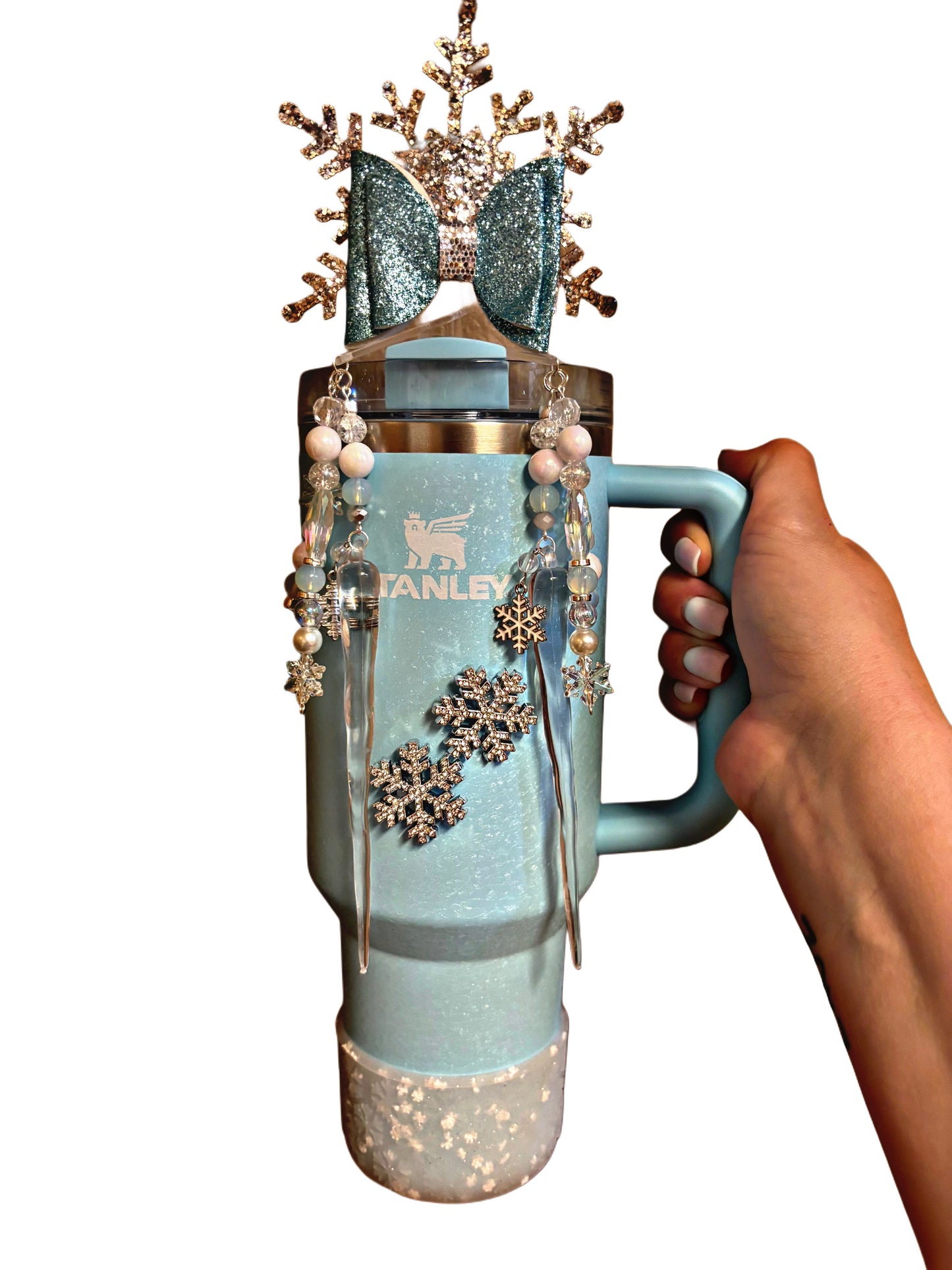 Aimants flocons de neige strass 2