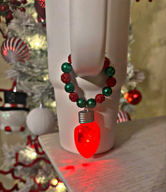 Breloque pour poignée d'ampoule de Noël lumineuse. Voir la vidéo !
