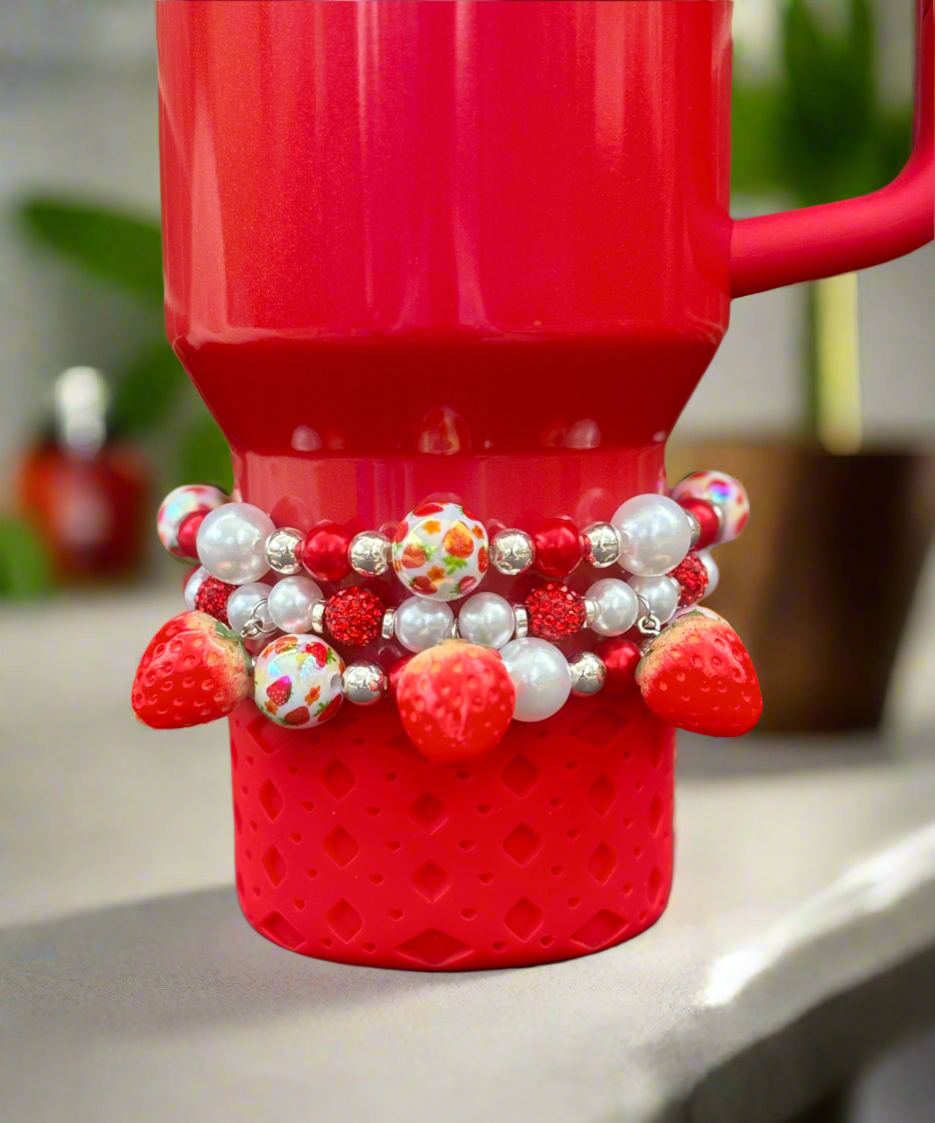 Strawberry Daze Cup Bracelets