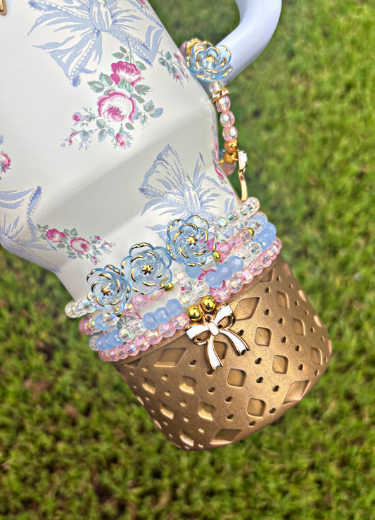 Rosa Beaux Blue LoveShack Fancy Cup Bracelets