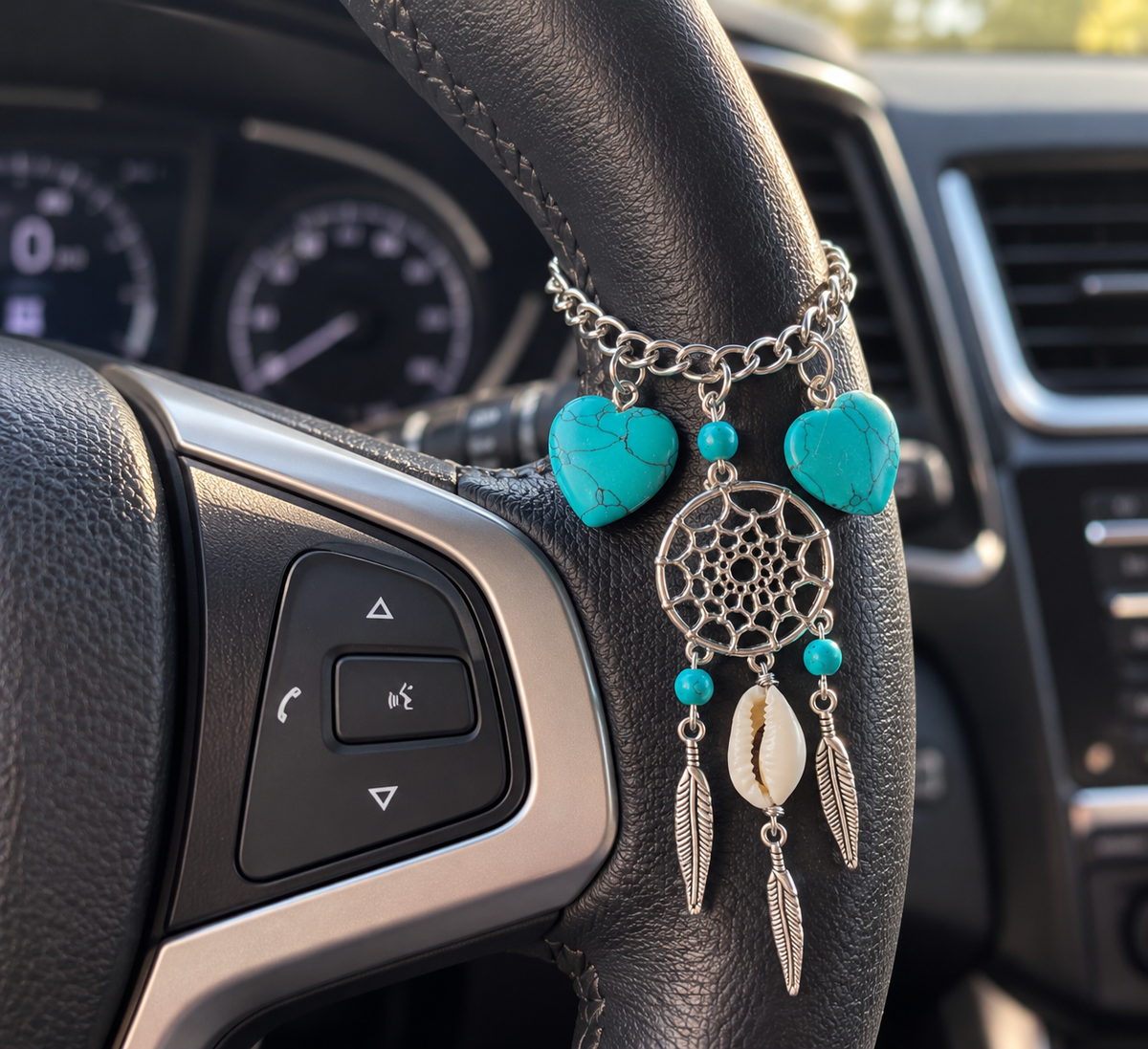 Turquoise Dreamcatcher~Car Charm AKA Roadies