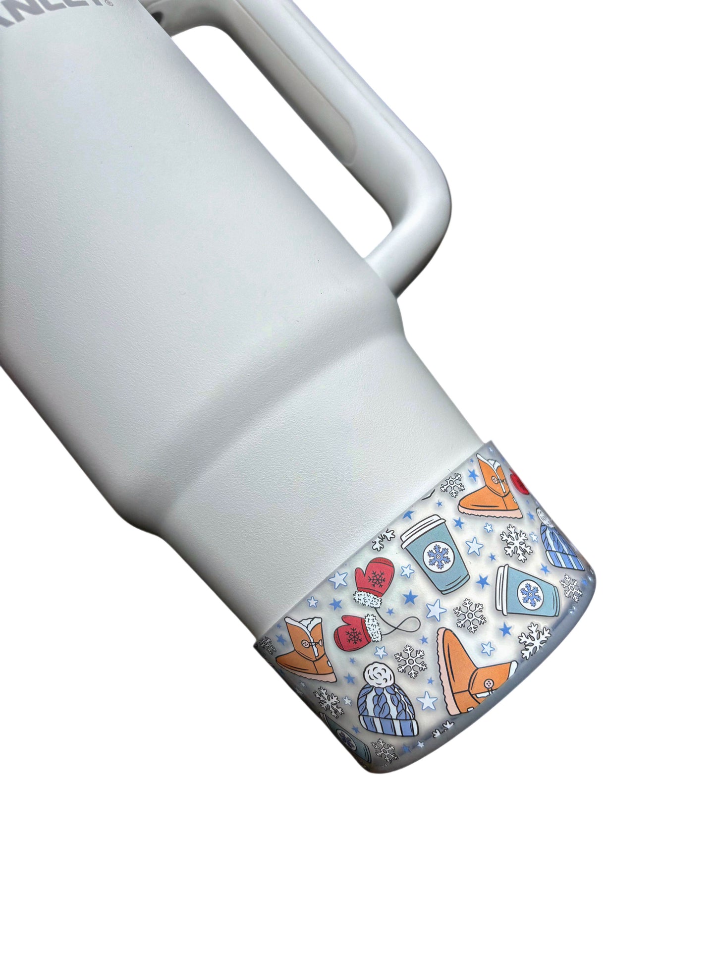 NOUVELLE botte en silicone transparente Winter Wonderland