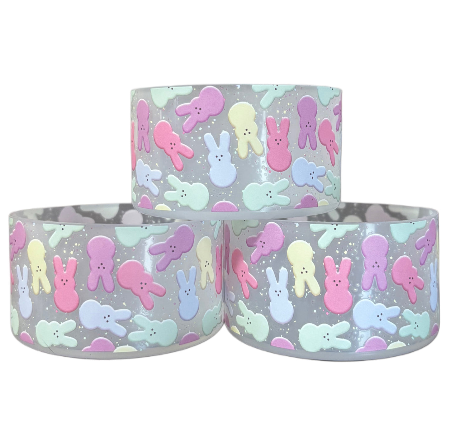 Botte en silicone transparente colorée Marshmallow Friends