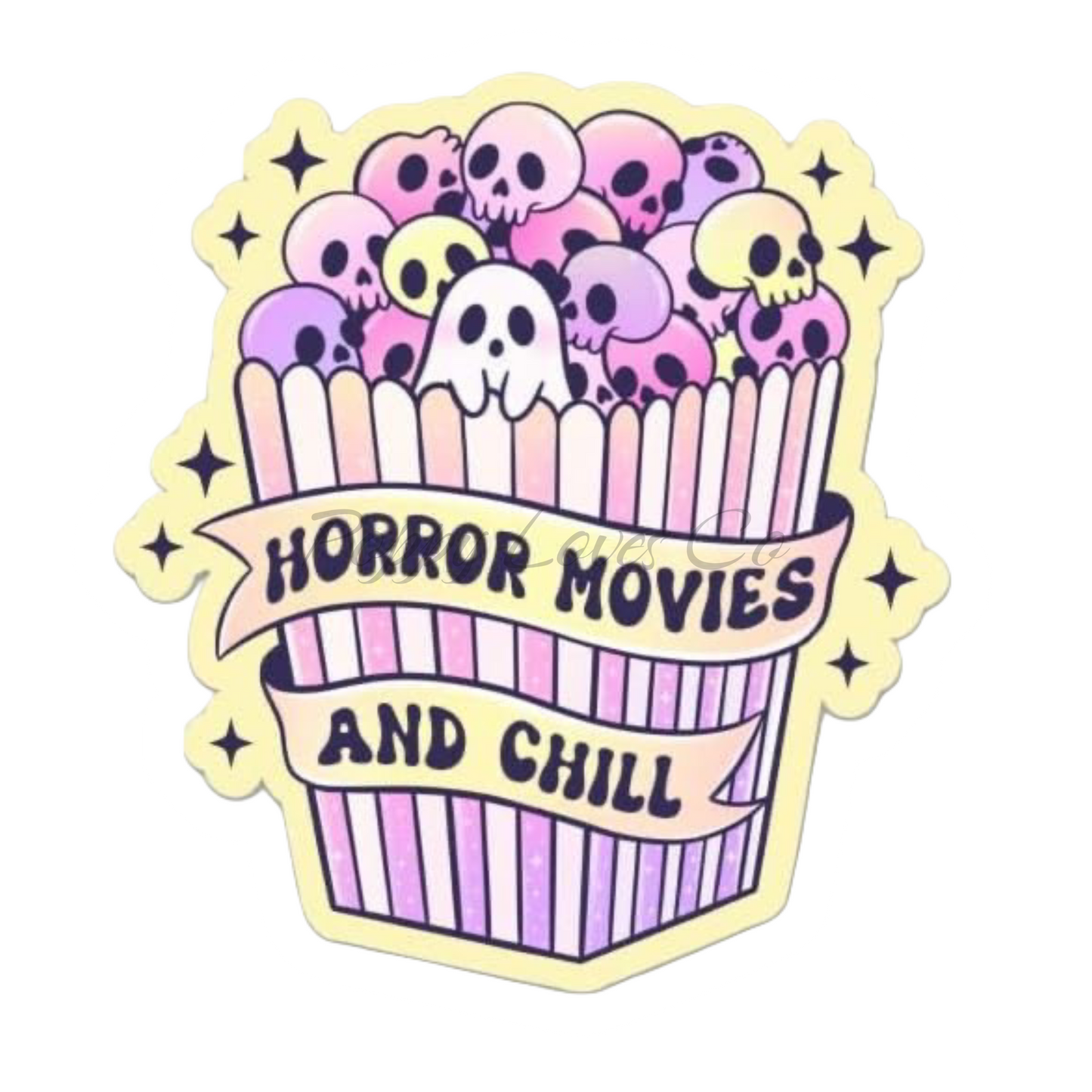 Aimant pour gobelet d'Halloween avec films d'horreur