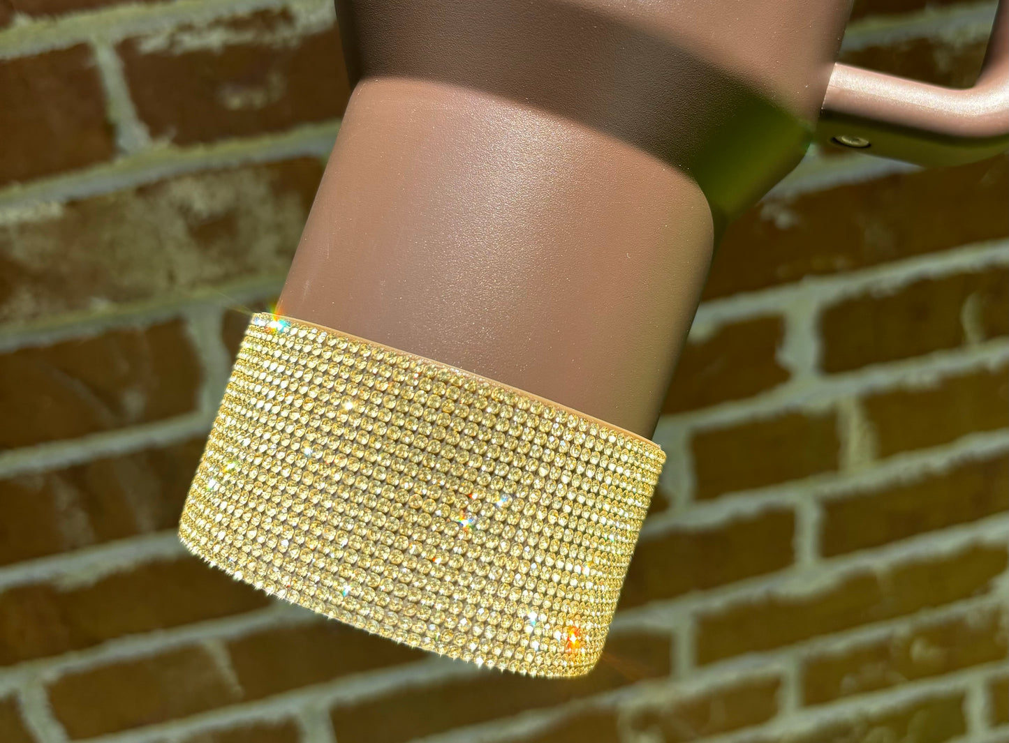 Botte Bling en Silicone avec Strass Doré