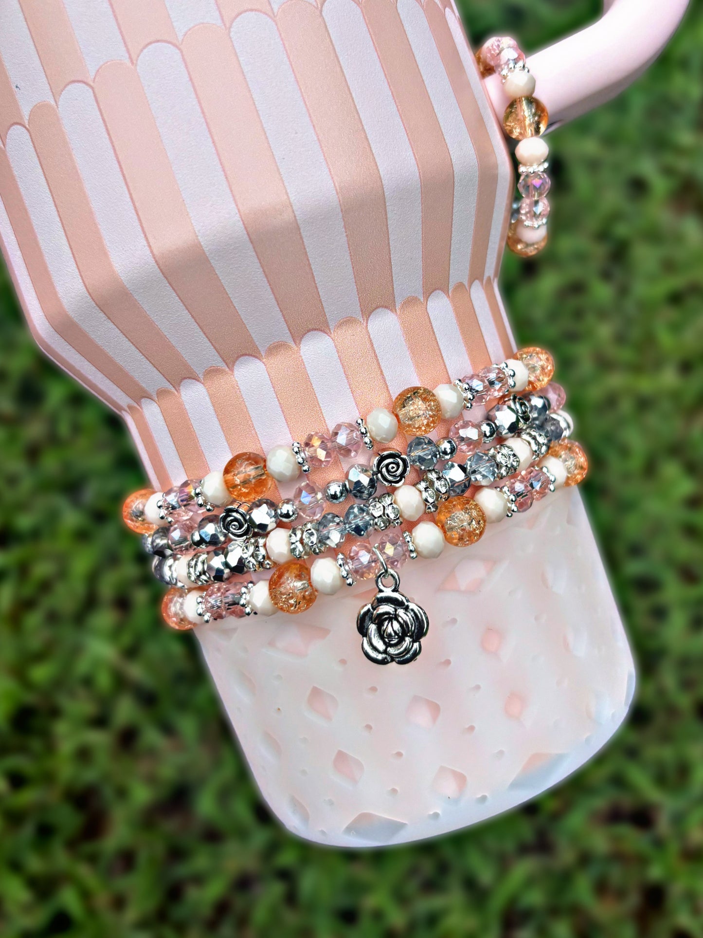Tea Rose Tile Accessories