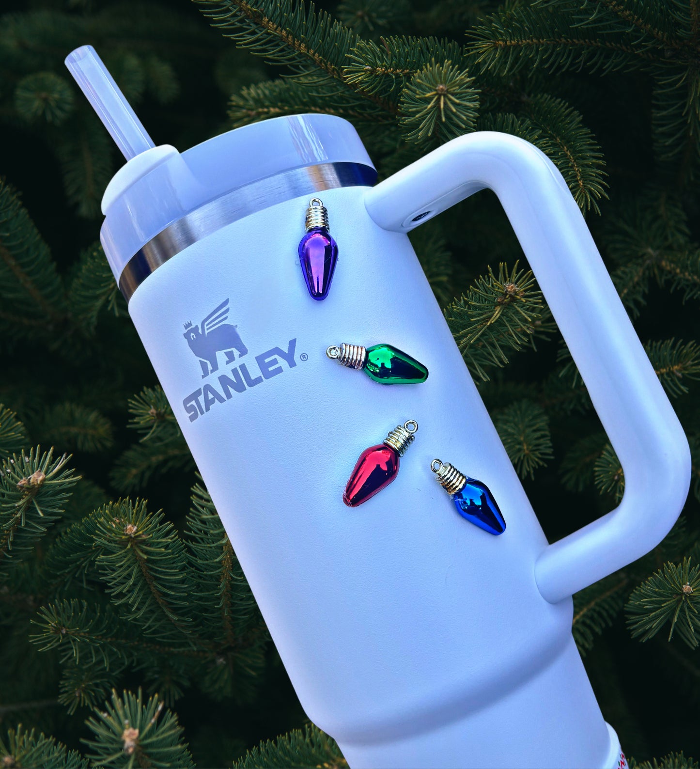 Lot de 4 aimants pour lumières de Noël Les couleurs varient !
